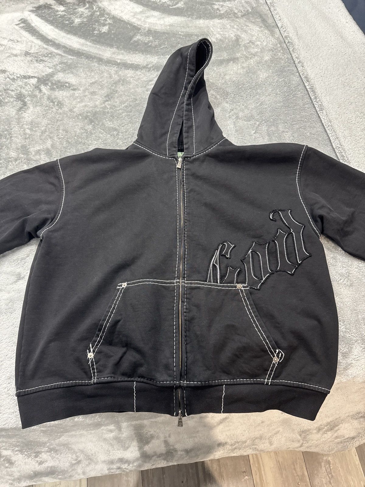 Godspeed Godspeed Full Stitch Logo Zip Up Hoodie SZ Large Size US L / EU 52-54 / 3 - 5 Thumbnail