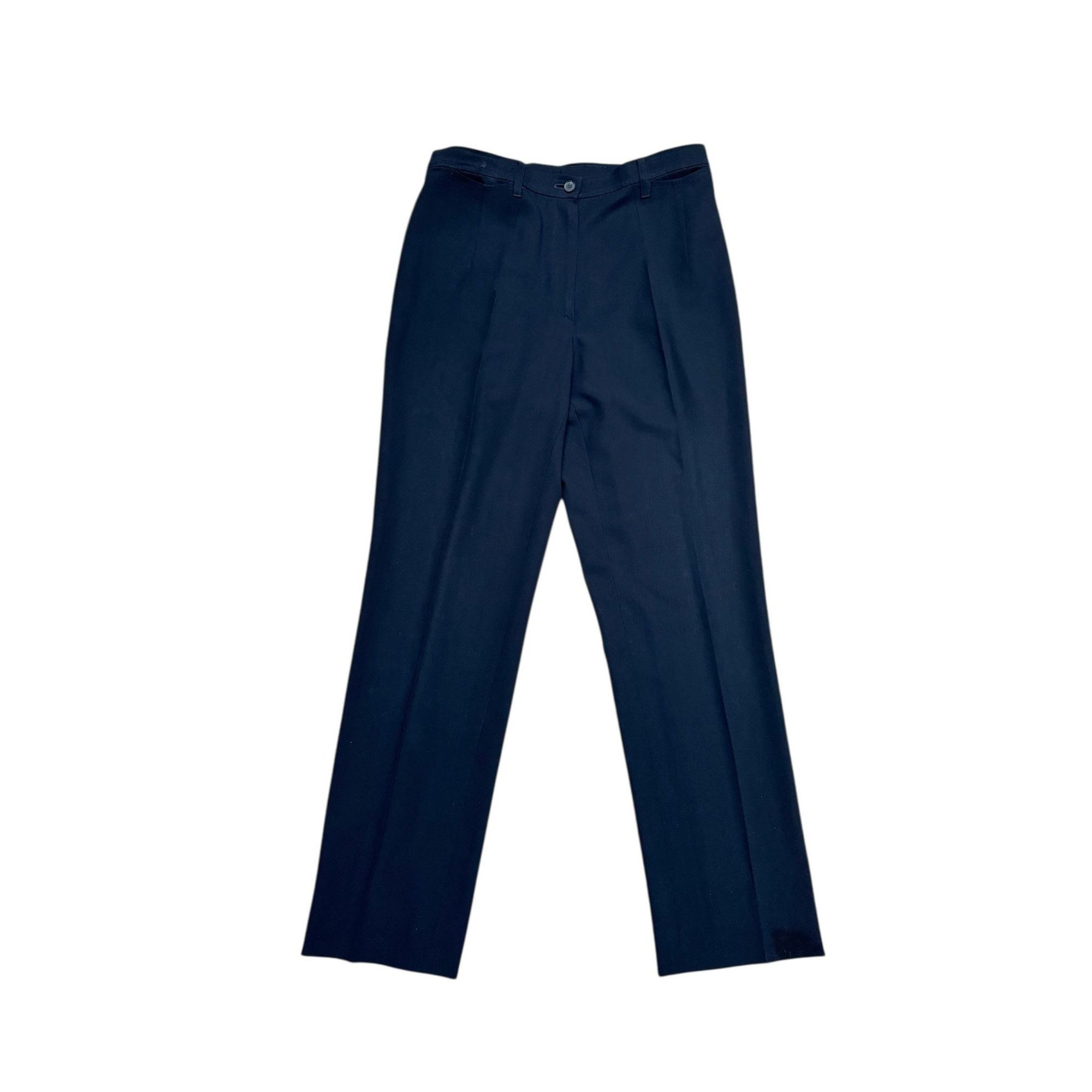 Jil Sander High-Waisted Black Wool Tailored Trousers Size 27" / US 4 / IT 40 - 1 Thumbnail