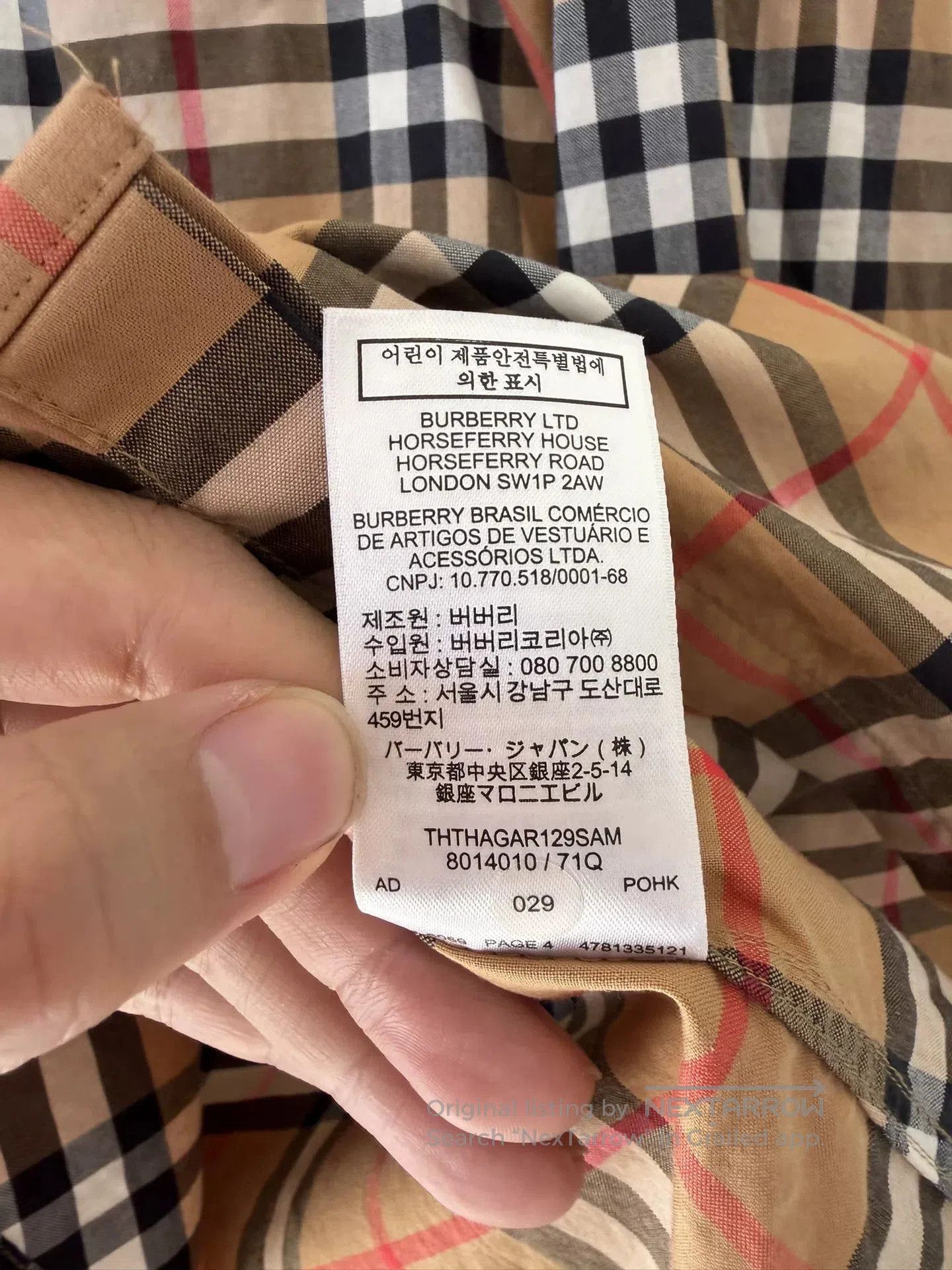 Burberry Burberry Classic Check Long-Sleeve Shirt. Size M / US 6-8 / IT 42-44 - 7 Thumbnail