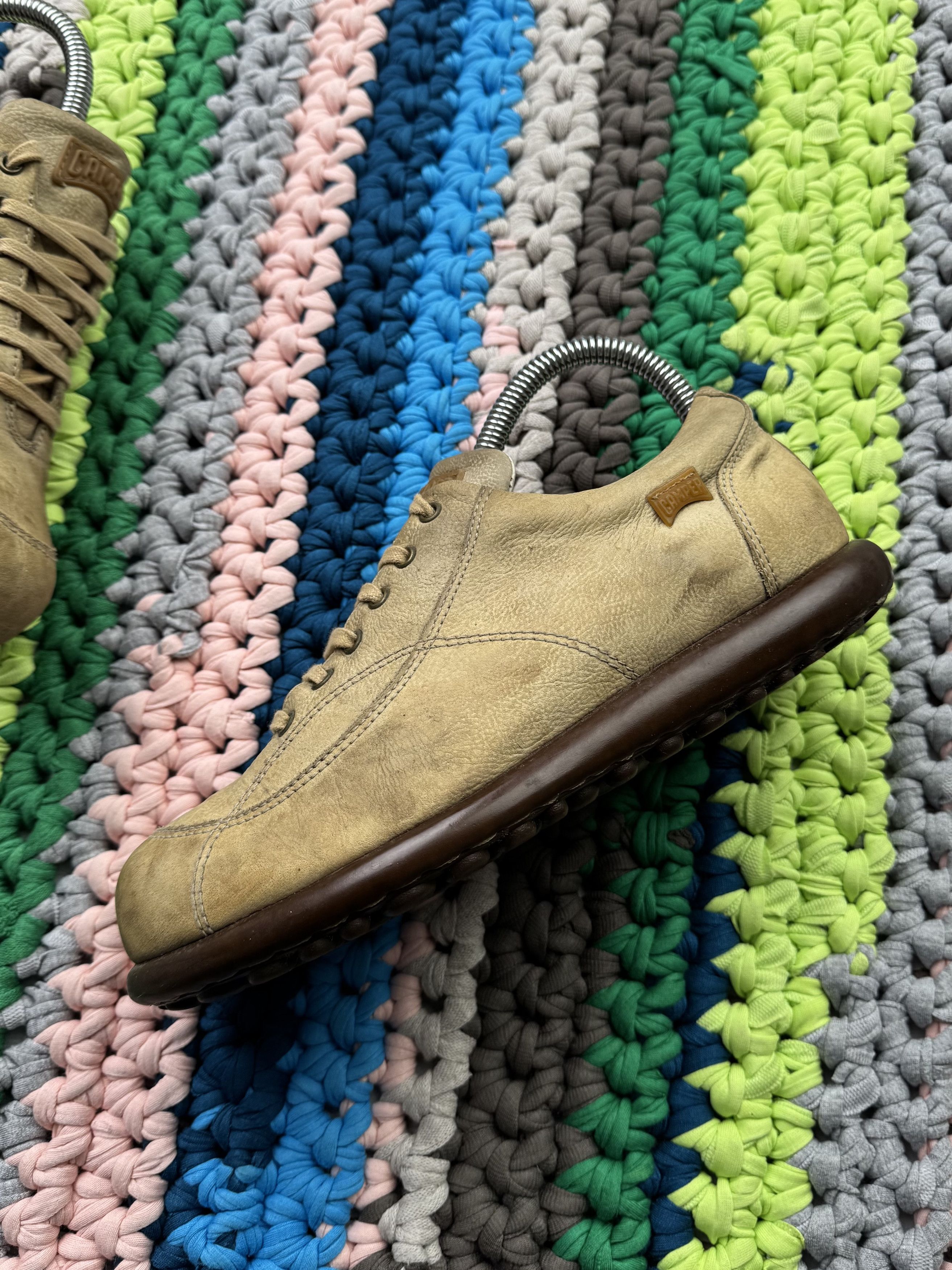 Camper Camper Vintage Leather Faded Shoes (V69)(D10) Size US 7 / IT 37 - 3 Thumbnail