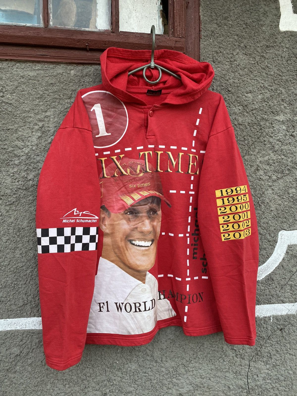 Formula 1 Vintage boxy fit baggy hoodie formula 1 Michael Schumacher Size US M / EU 48-50 / 2 - 1 Thumbnail