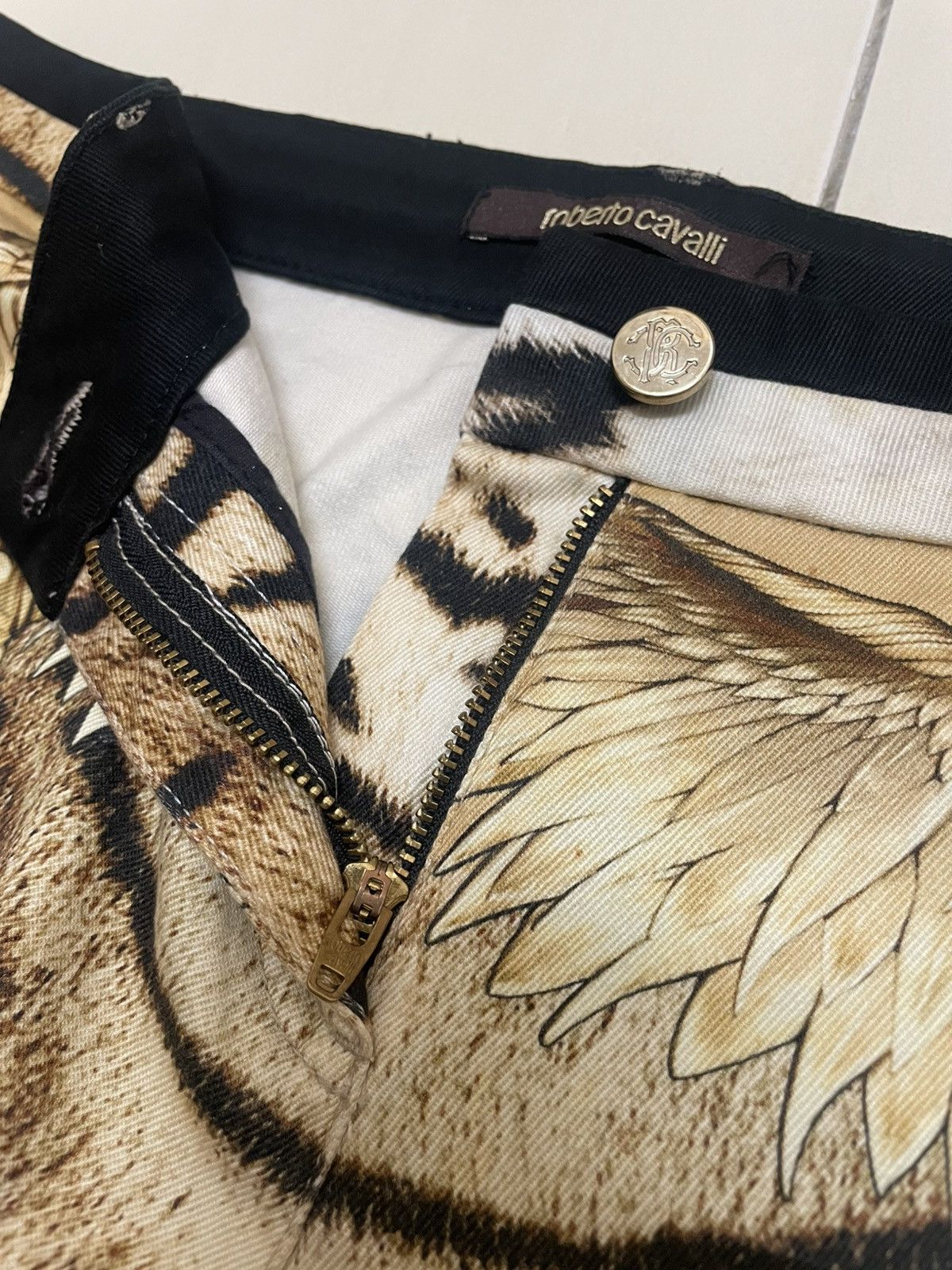 Roberto Cavalli Roberto Cavalli Animal / Tiger Print Pants Size 30" / US 8 / IT 44 - 10 Thumbnail