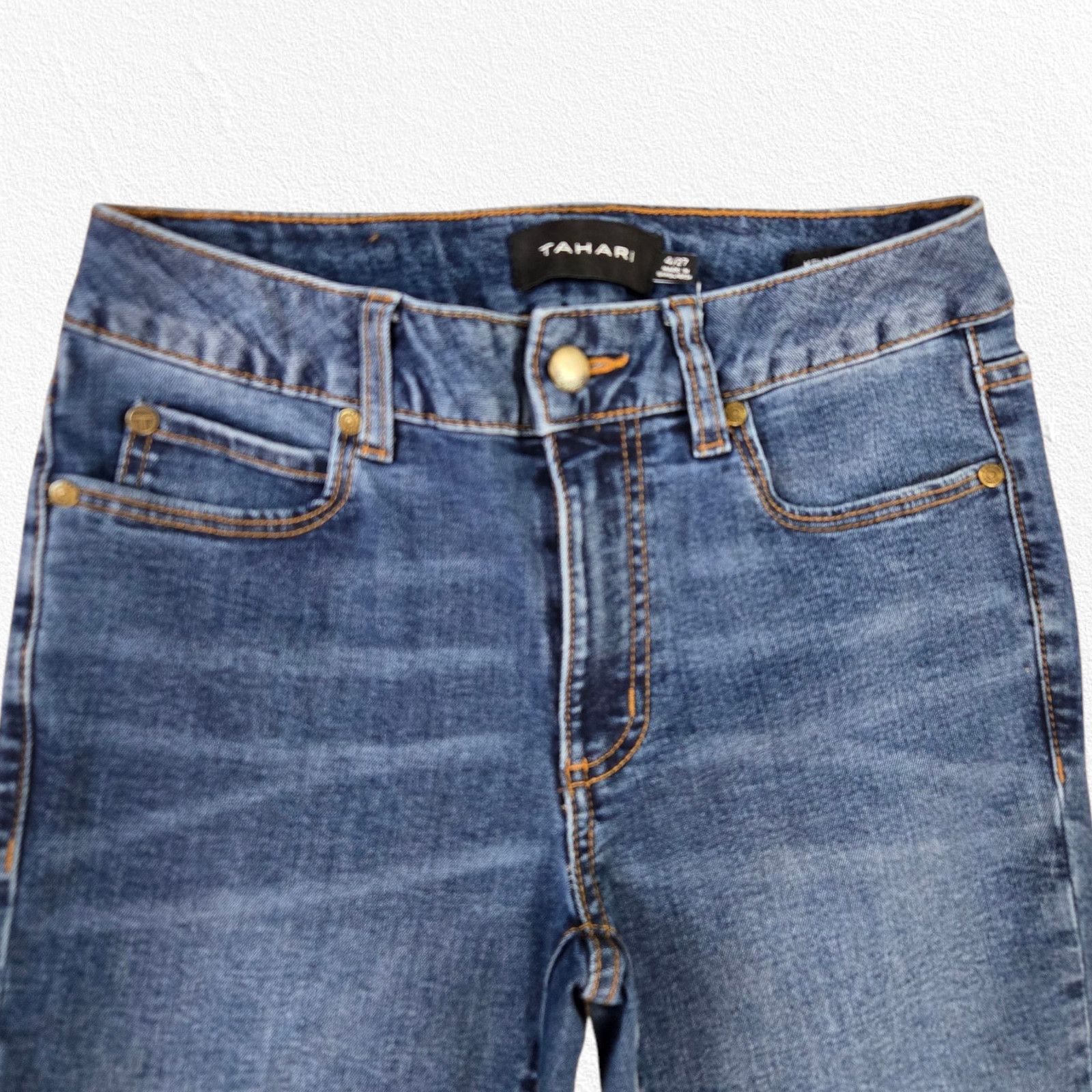 Other Dark Wash Mid Rise Classic Skinny Jeans Size 4 Size 27" / US 4 / IT 40 - 3 Thumbnail