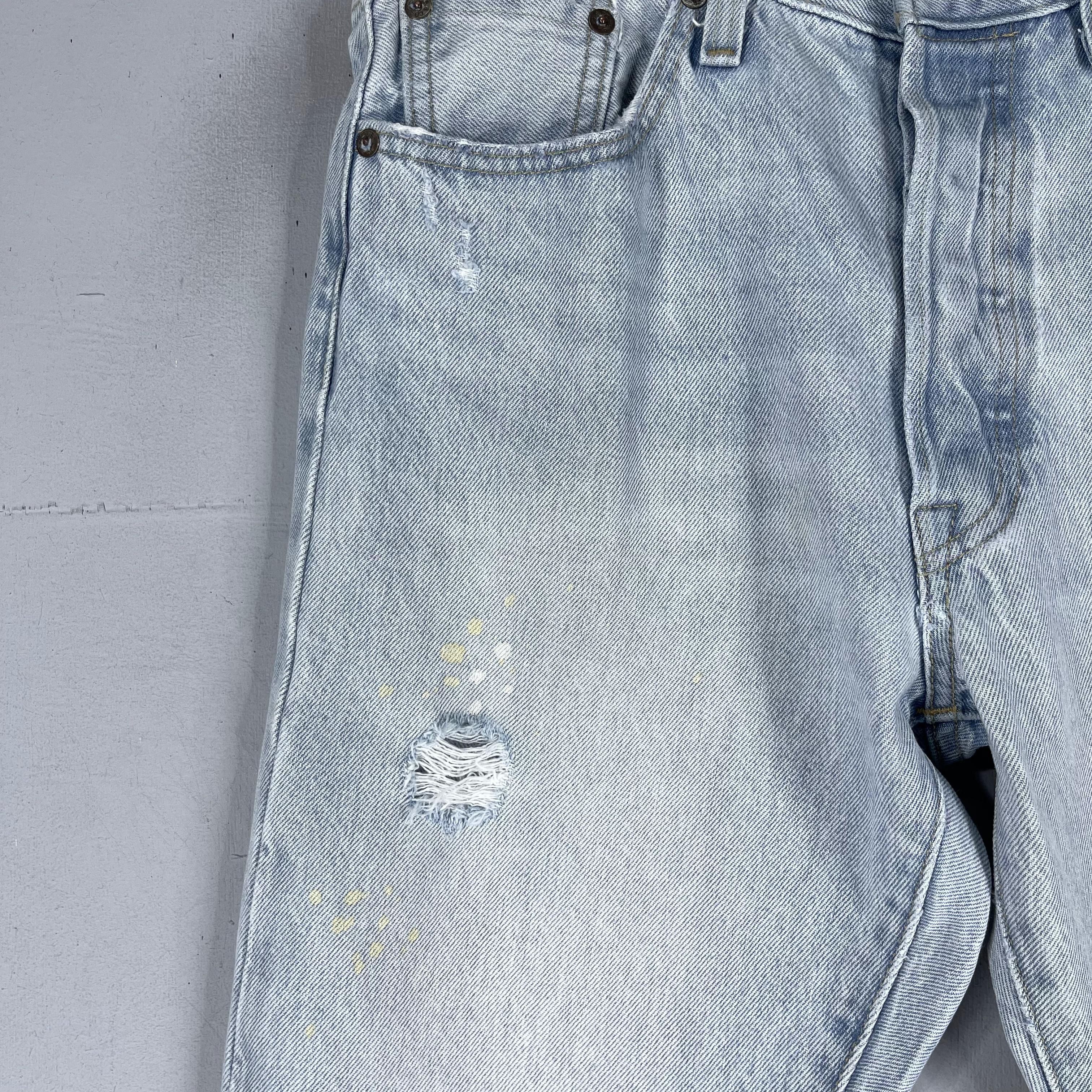 Levi's × Vintage Size 29 Vintage Levis 501 Distressed Paint Splatter Jeans Size US 29 - 4 Thumbnail