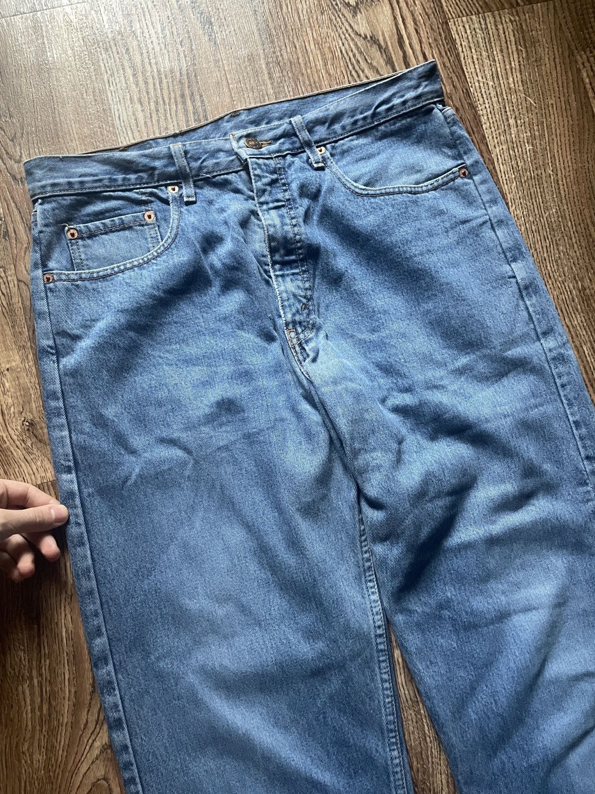 Levi's Vintage Levi’s 615 Baggy Blue Orange tab Faded Jeans Size US 34 / EU 50 - 9 Thumbnail