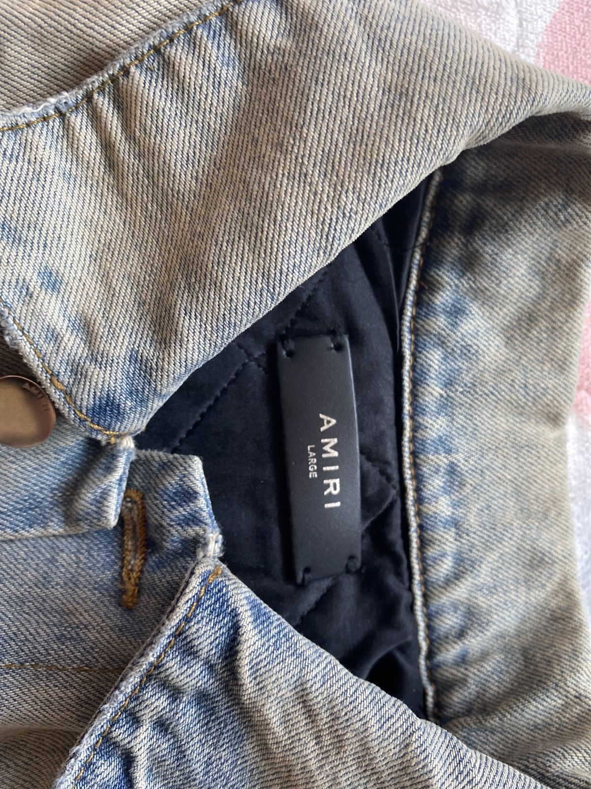 Amiri Amiri Two Tone Denim Trucker Jacket Size US L / EU 52-54 / 3 - 3 Thumbnail