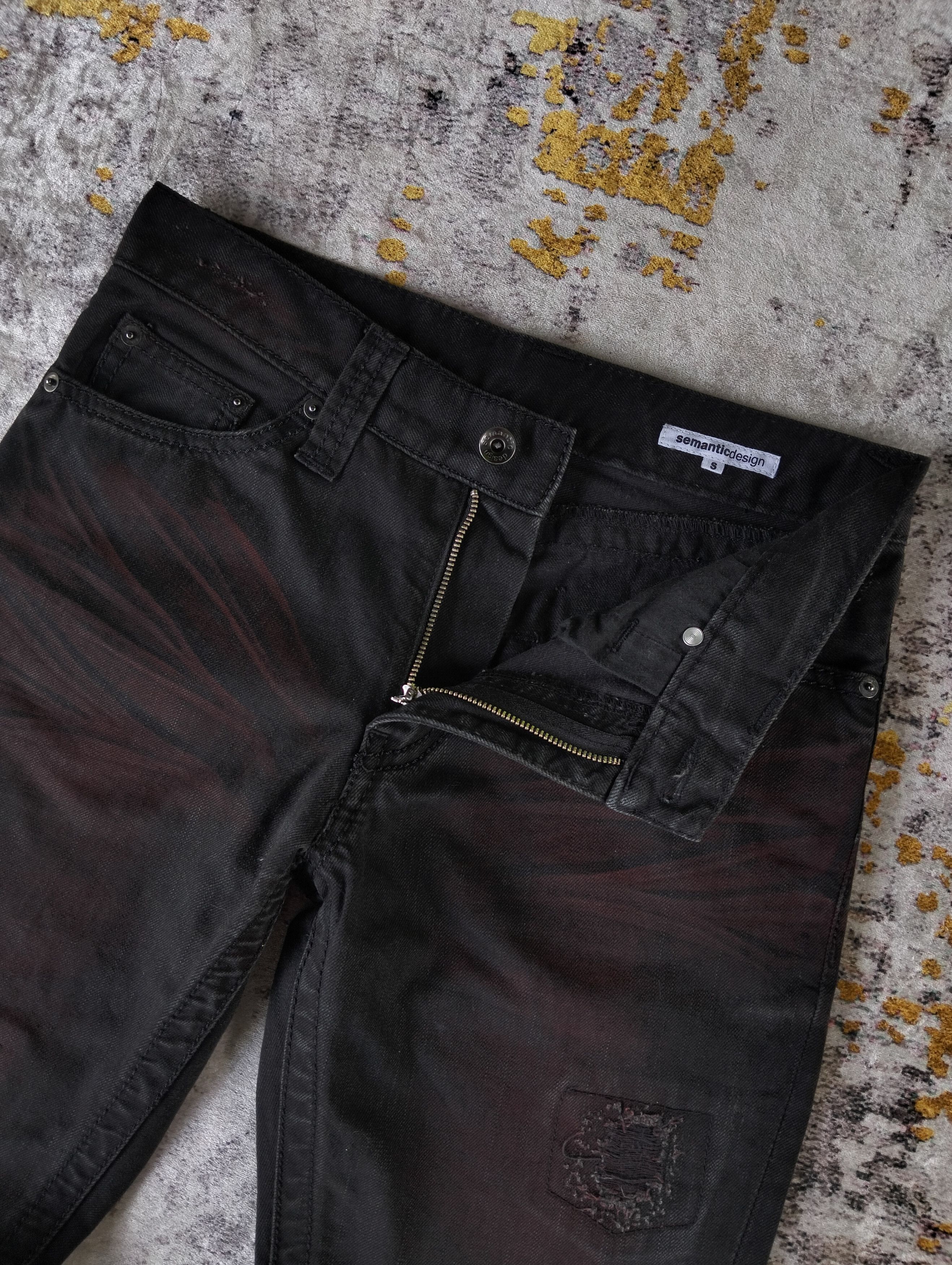 semanticdesign Semantic Design Japan Flared Bootcut Waxed Spiral Jeans Size US 28 / EU 44 - 11 Thumbnail