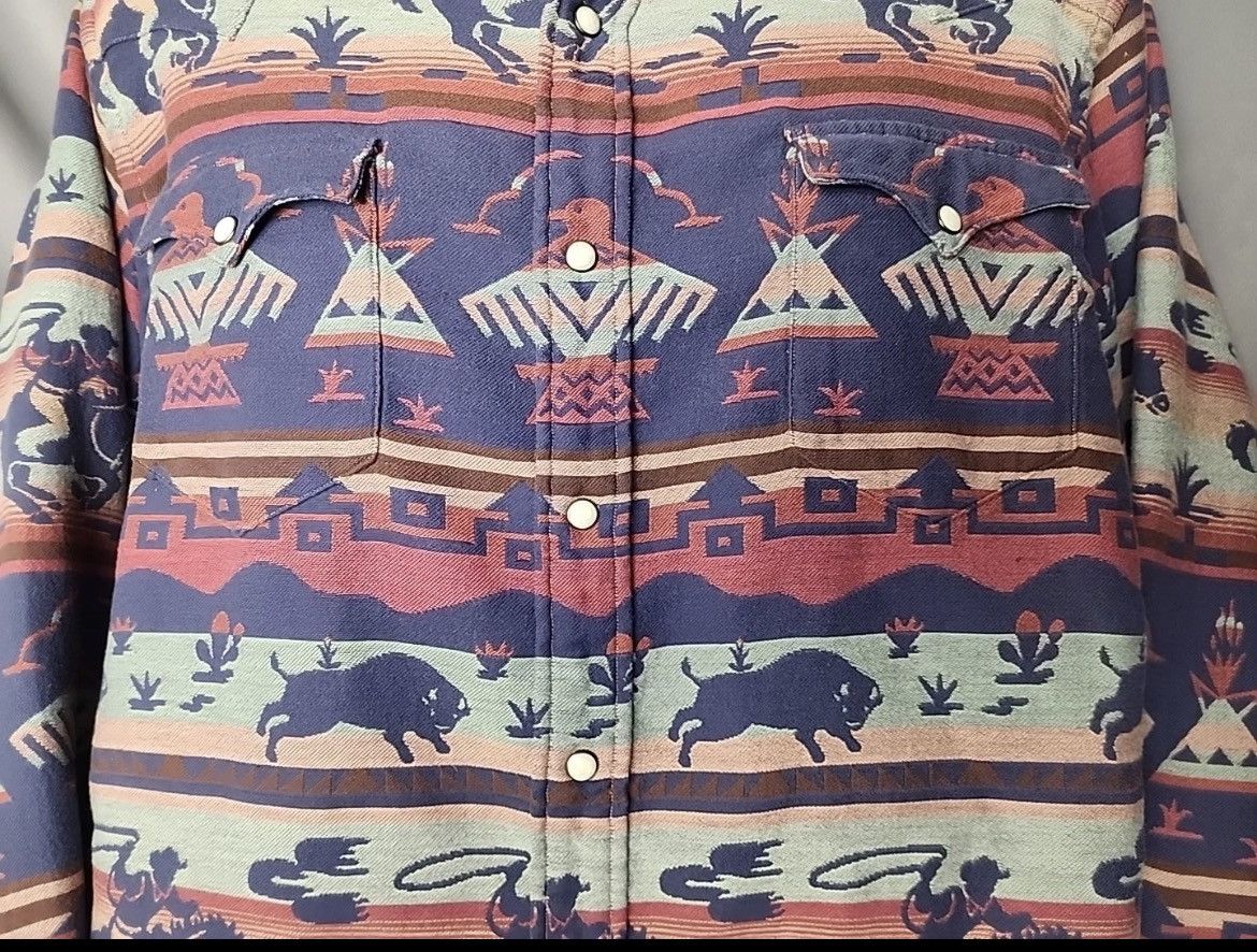 Ralph Lauren Polo Ralph Lauren Southwestern Indian Aztec Western Cowboy Size US XXL / EU 58 / 5 - 4 Thumbnail