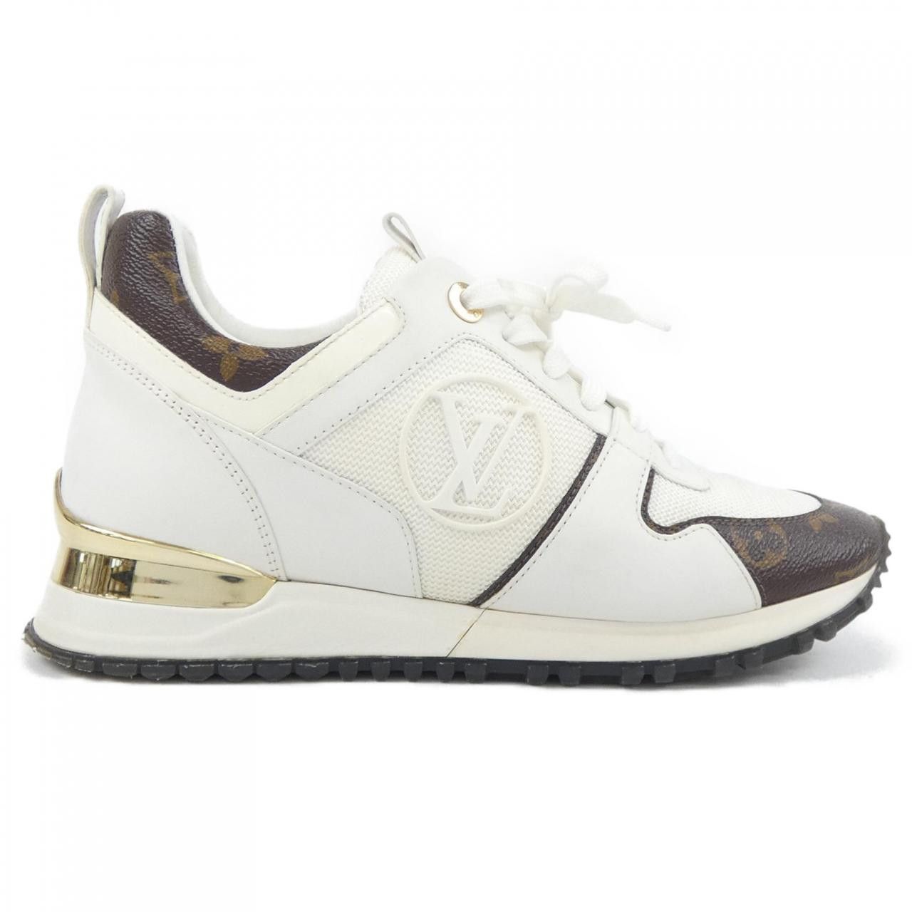 Louis Vuitton Louis Vuitton Louis Vuitton Run Away Line Calf Leather Monogram Sneakers Leather Shoes DUTY FREE for USA Size ONE SIZE - 1 Thumbnail