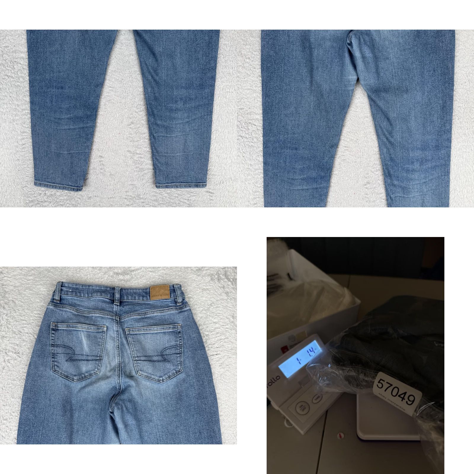 American Eagle Outfitters American Eagle Outfitters Women's Jeans Skinny 4 Short Blue Wash High Rise 26x25 Cropped Mid Rise Denim Stretch 5-Pocket Button Zipper Size 27" / US 4 / IT 40 - 10 Thumbnail