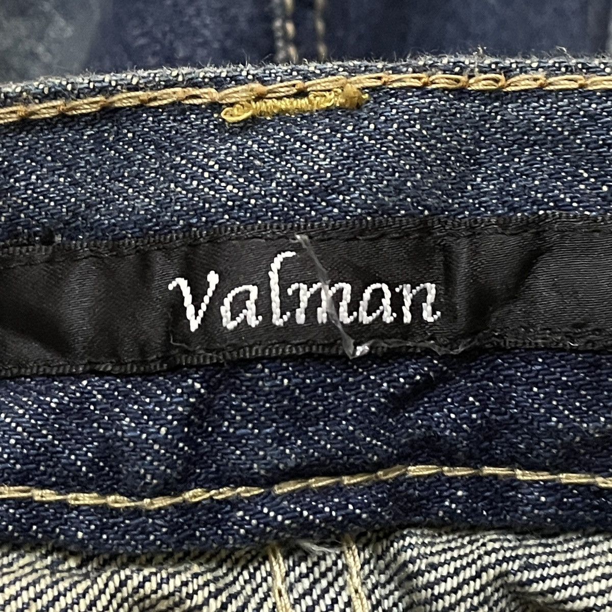 If Six Was Nine Rare Design Vintage Brand Valman Distressed Jeans 2000s Size US 33 - 10 Thumbnail
