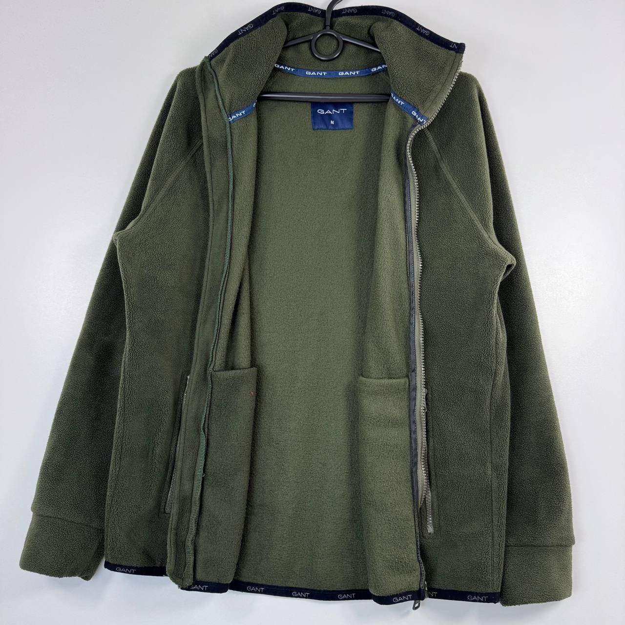 Gant Gant Fleece Jacket Mens Green Full Zip Sweater Outdoor M Size US M / EU 48-50 / 2 - 3 Thumbnail