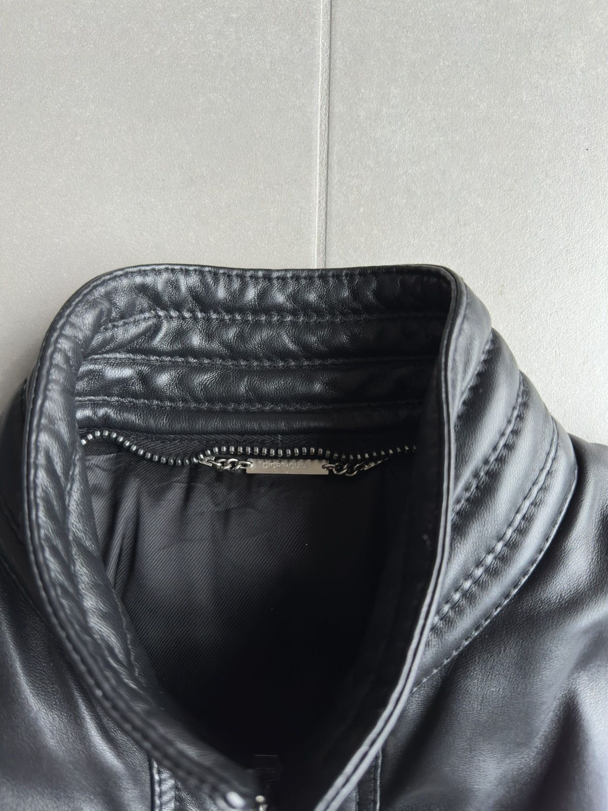 Dior × Hedi Slimane Dior Homme AW04 “VOTC” fur hooded leather jacket Size US M / EU 48-50 / 2 - 19 Thumbnail