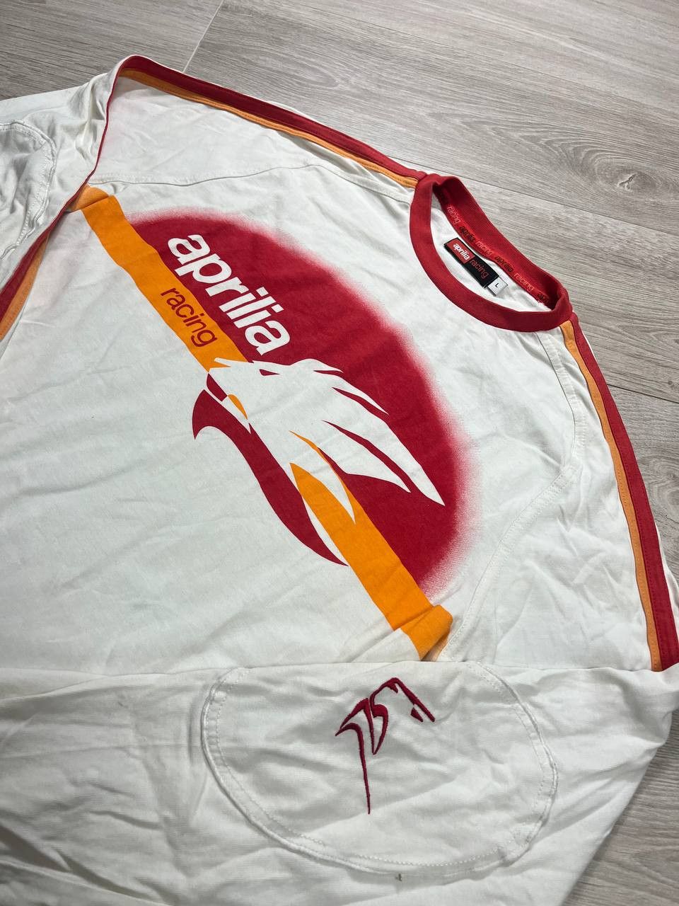Alpinestars Vintage racing long sleeve Aprile Italy Size US L / EU 52-54 / 3 - 3 Thumbnail