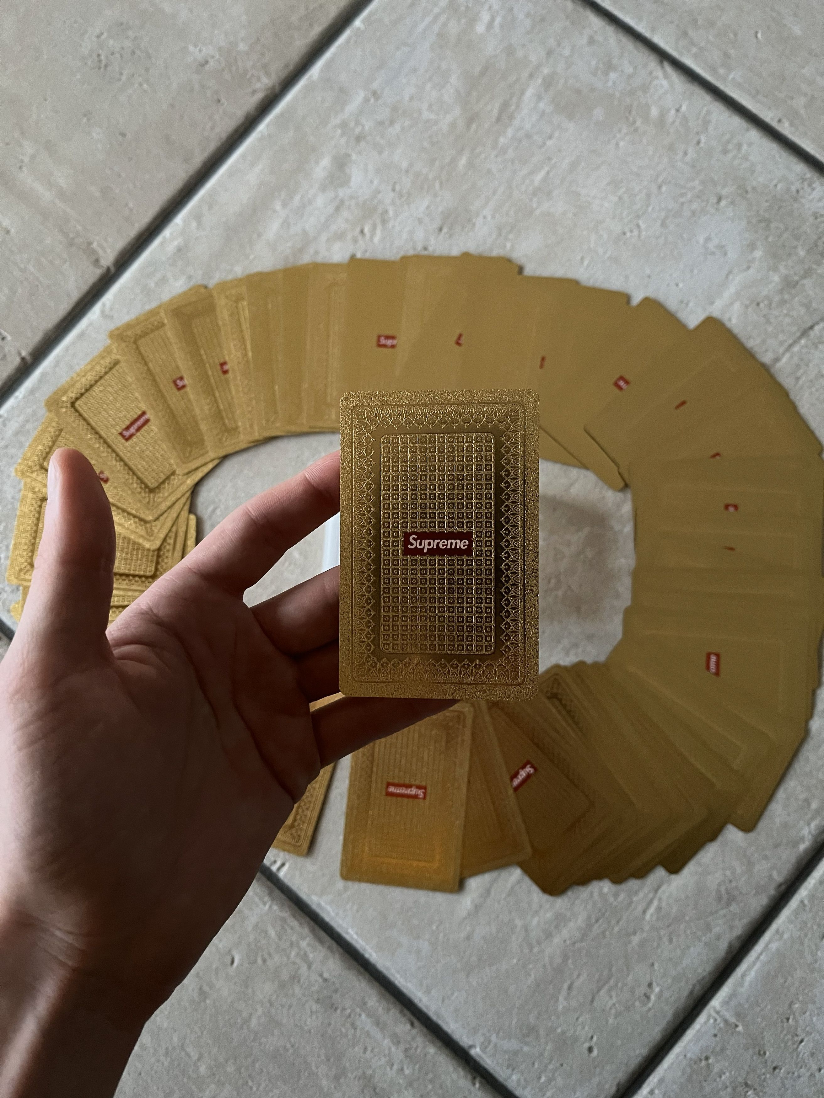 Supreme FW13 Supreme Gold Foil Deckcards Size ONE SIZE - 8 Thumbnail