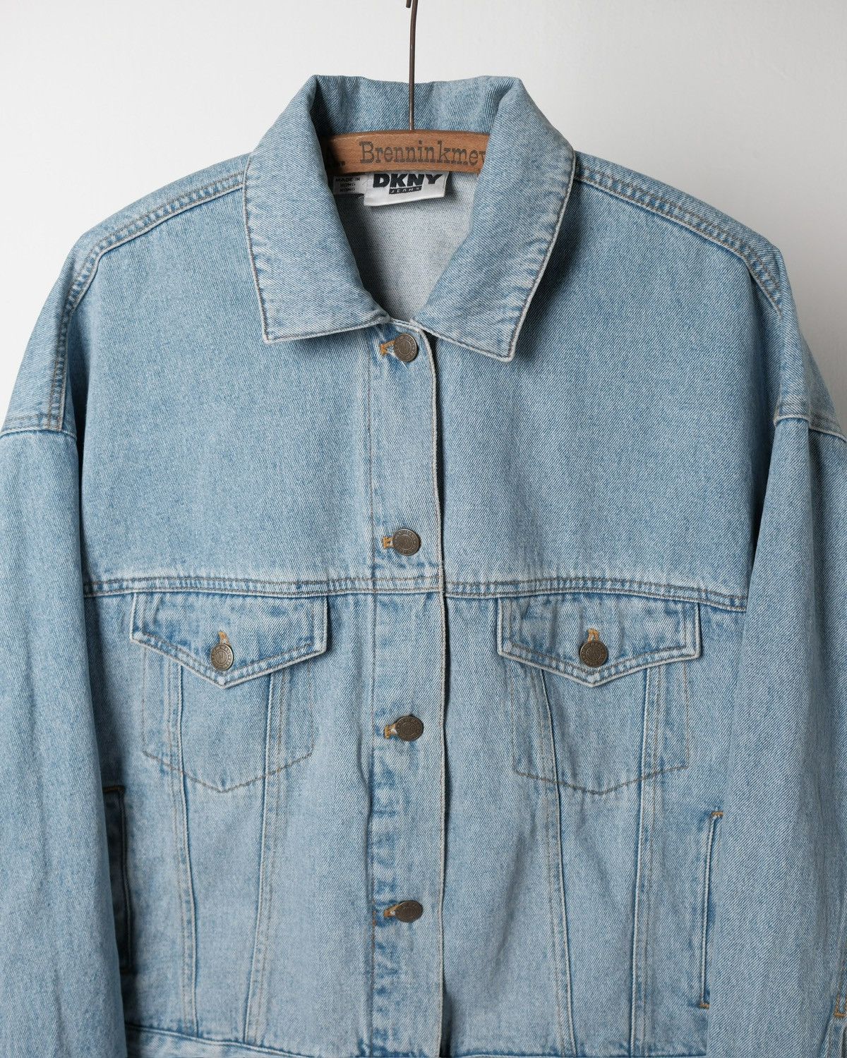 DKNY 1990s DKNY Boxy Denim Jacket Size US M / EU 48-50 / 2 - 3 Thumbnail