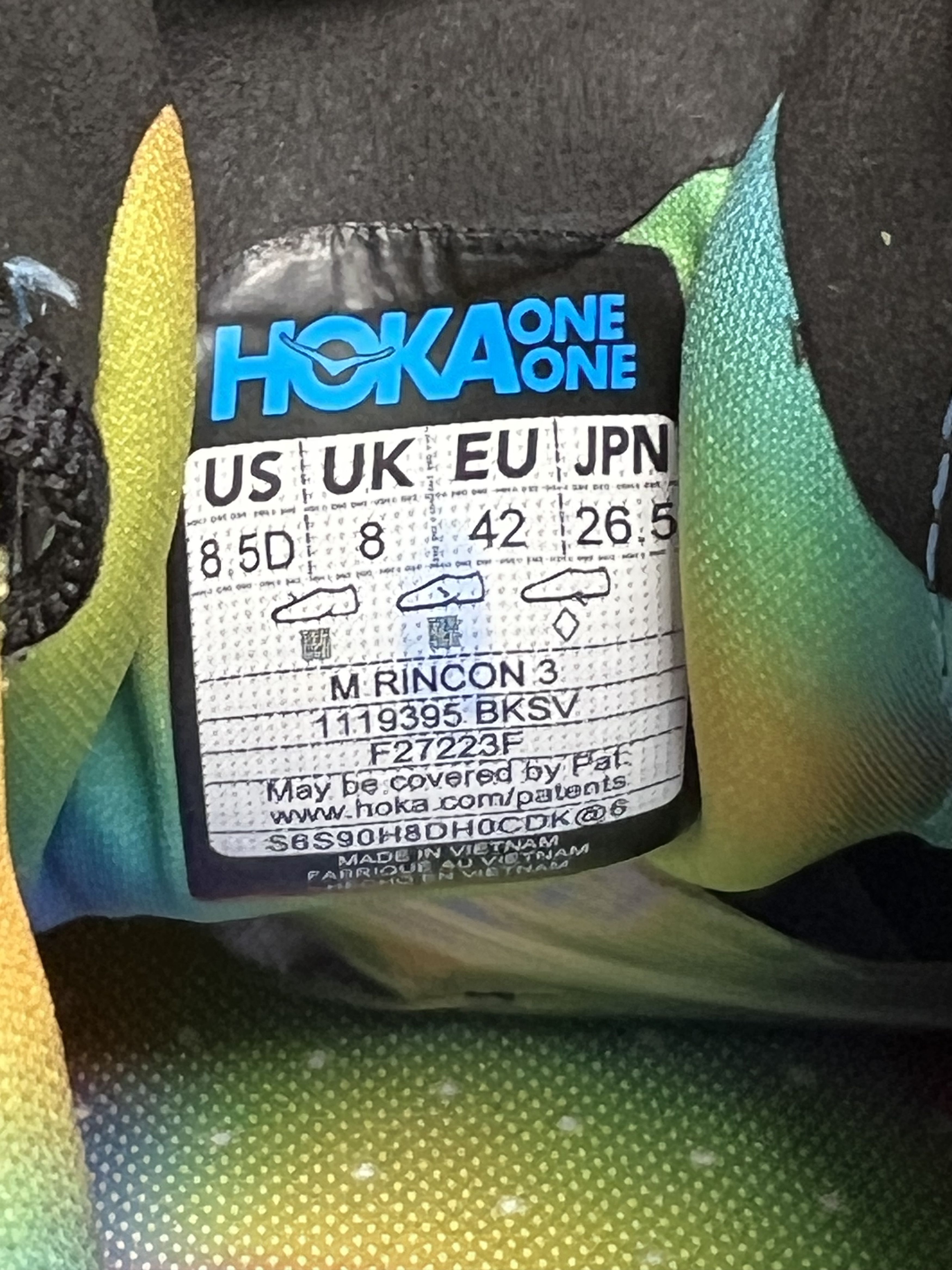 Hoka 8.5D Hoka One One Rincon 3 Running Shoes Walking Size US 8.5 / EU 41-42 - 18 Thumbnail
