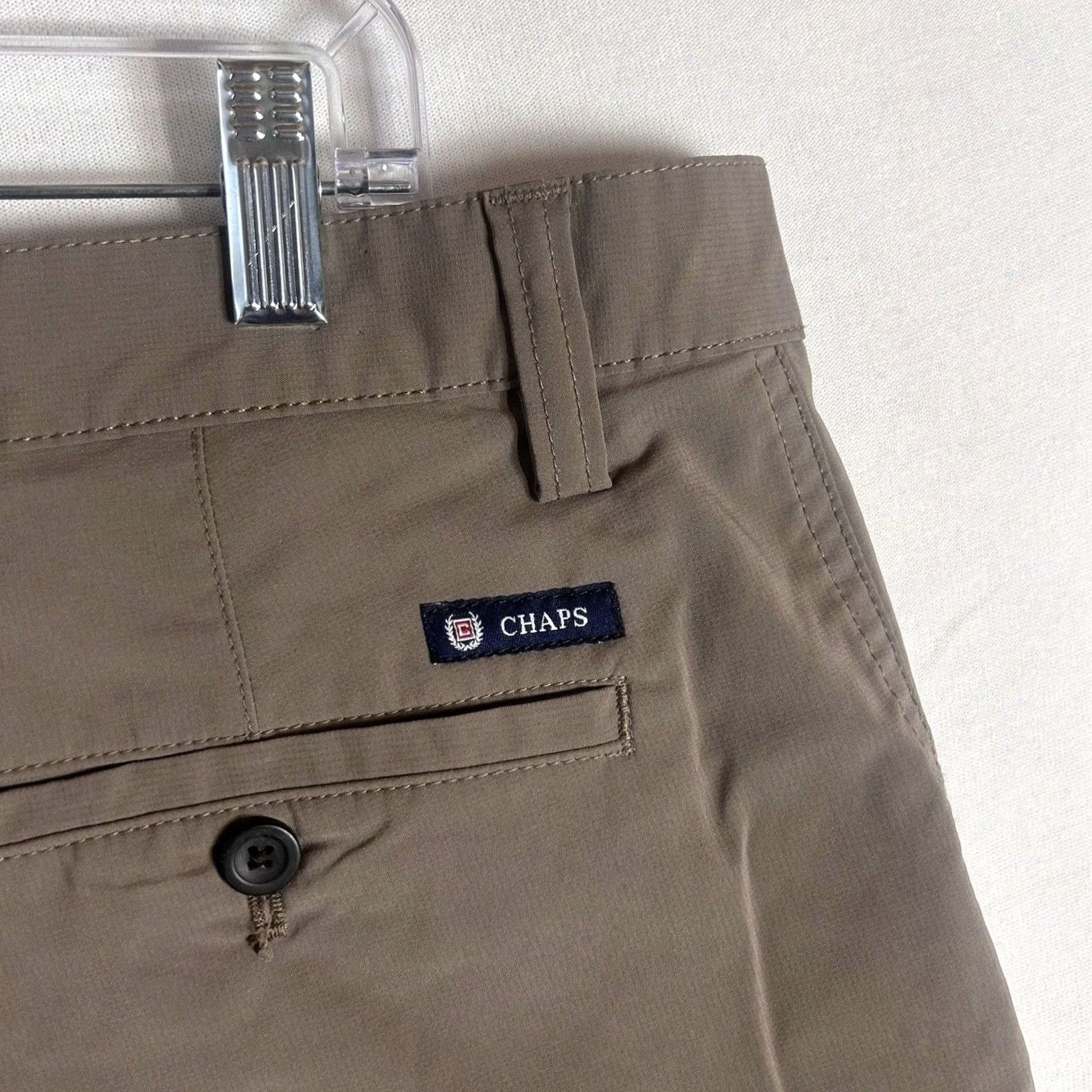 Chaps Chaps Chino Shorts Mens 40 Casual Flat Front 9in Inseam Pockets Stretch Front Flat Front Reg Casual Workwear Mens Size US 40 / EU 56 - 7 Thumbnail