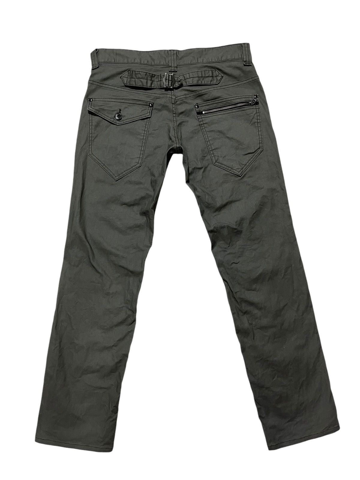Designer × Japanese Brand UNBRAND MADE IN JAPAN BUCKLE BACK PANT Size US 34 / EU 50 - 3 Thumbnail