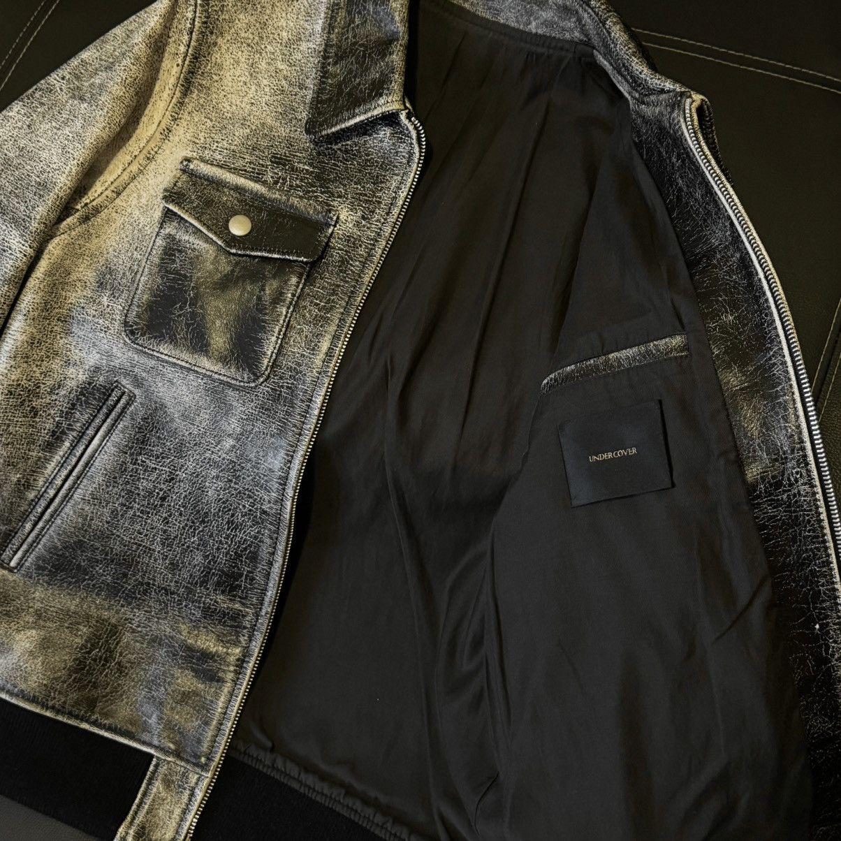 Undercover Undercover AW2017 Brainwashed Generation Leather Jacket Size US S / EU 44-46 / 1 - 6 Thumbnail