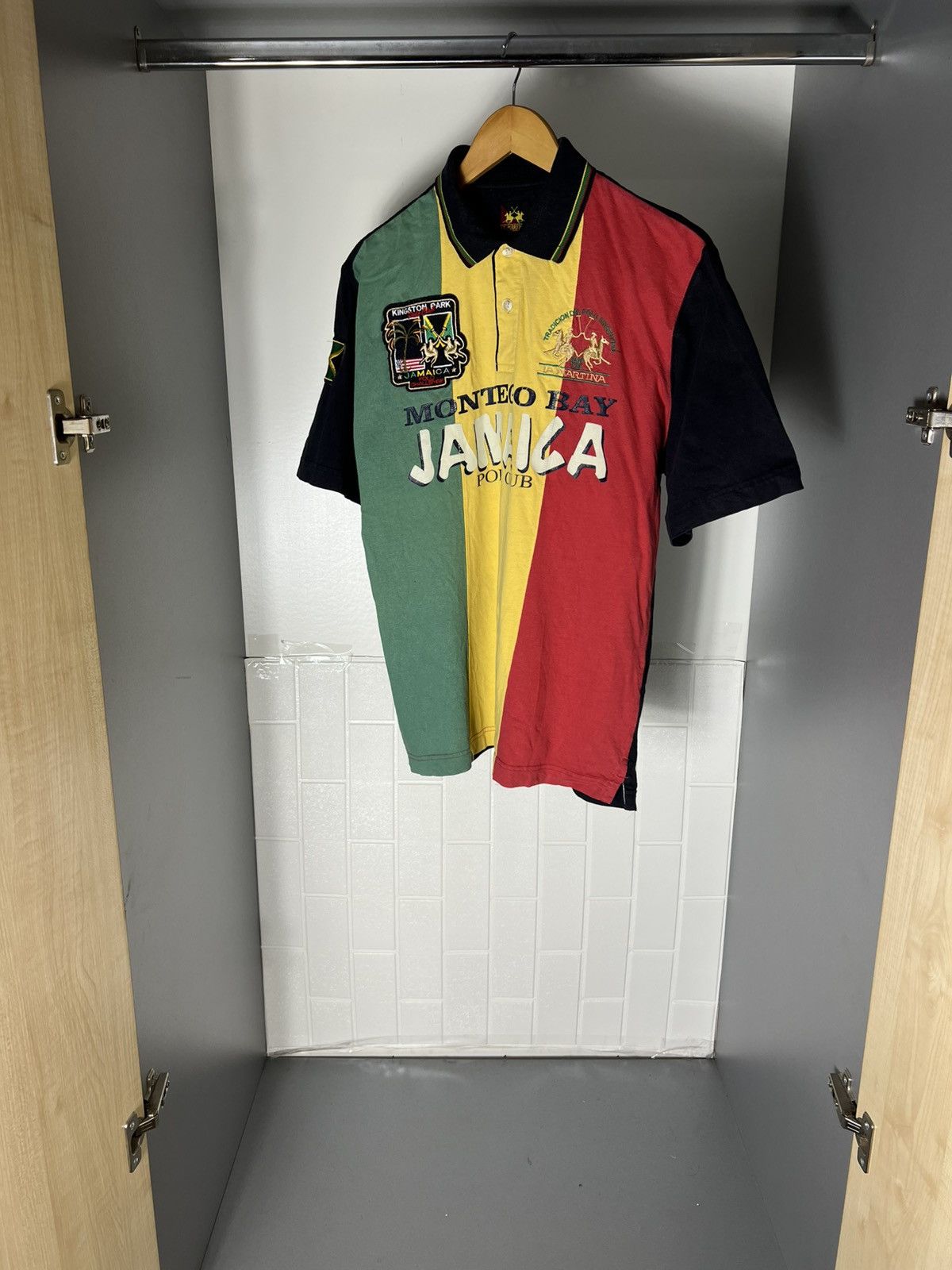 La Martina VINTAGE LA MARTINA JAMAICA POLO CLUB DESIGNER CASUAL Y2K 90s Size US L / EU 52-54 / 3 - 2 Thumbnail