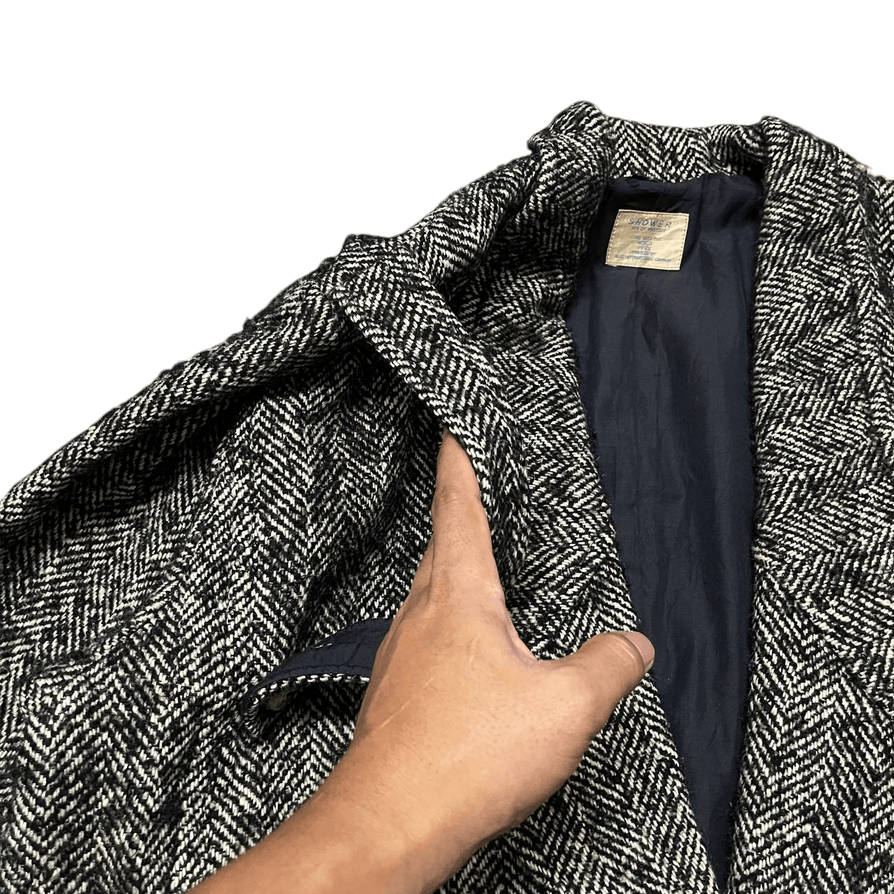Issey Miyake Vintage 80's Shower Japanese Brand Wool Coat Size US M / EU 48-50 / 2 - 5 Thumbnail