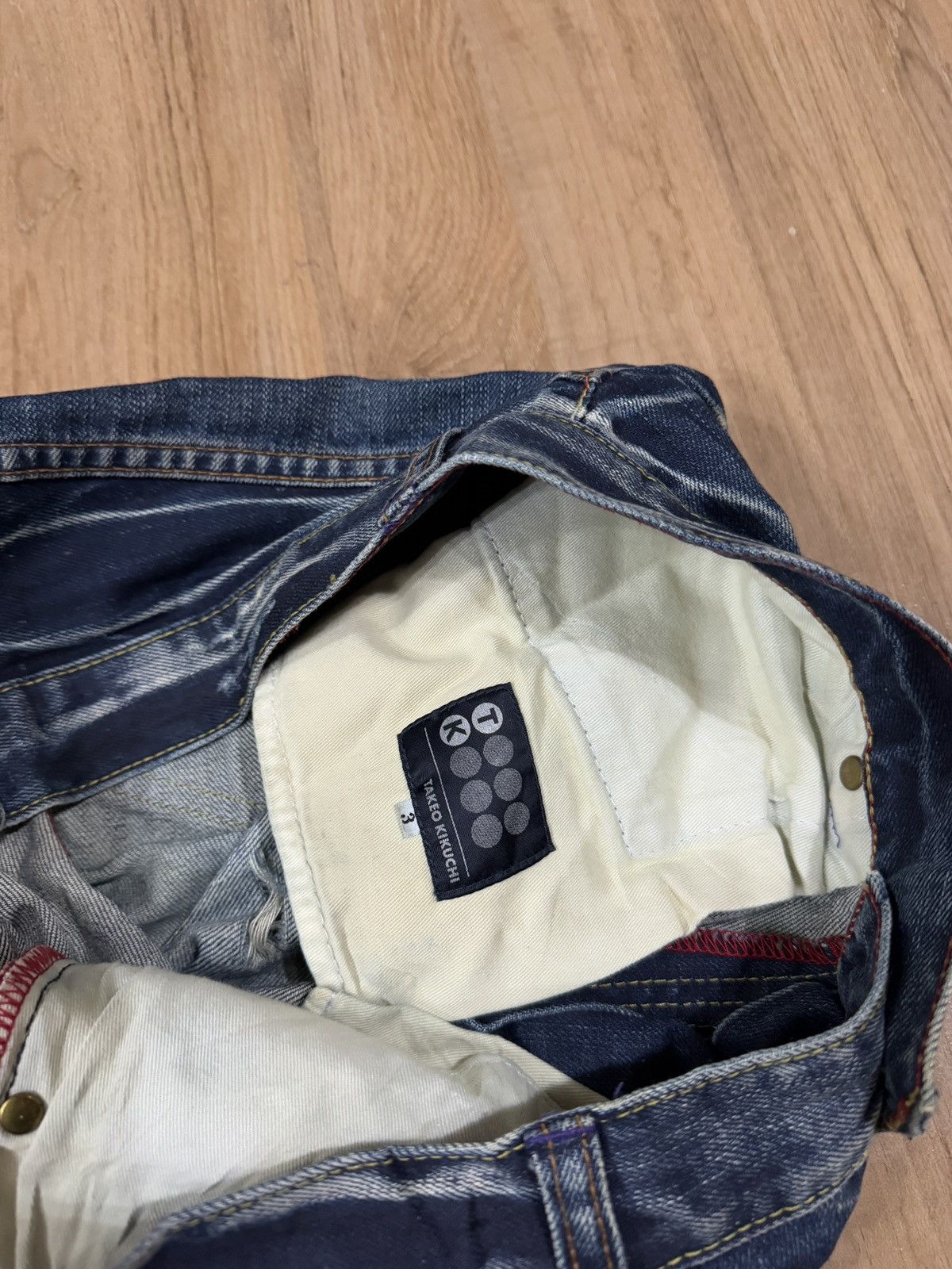 If Six Was Nine × Japanese Brand × Takeo Kikuchi TAKEO KIKUCHI DISTRESSED STYLE JEANS Size US 34 / EU 50 - 3 Thumbnail