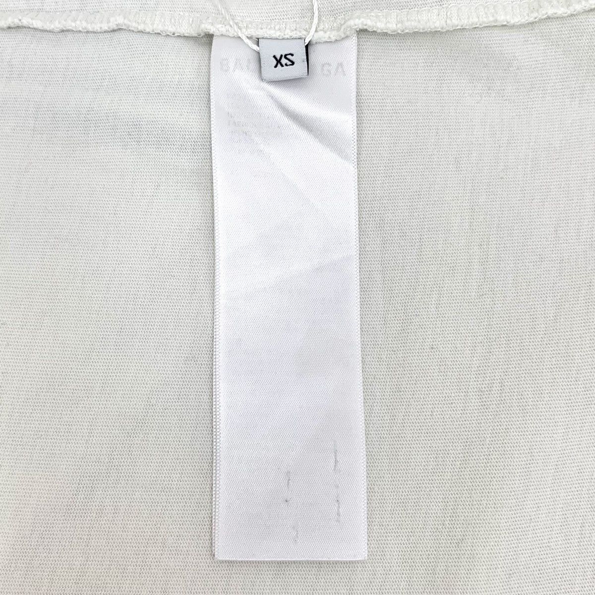 Balenciaga Balenciaga White Logo Embroidered Crew Neck T-shirt K26WX Size XS / US 0-2 / IT 36-38 - 6 Thumbnail