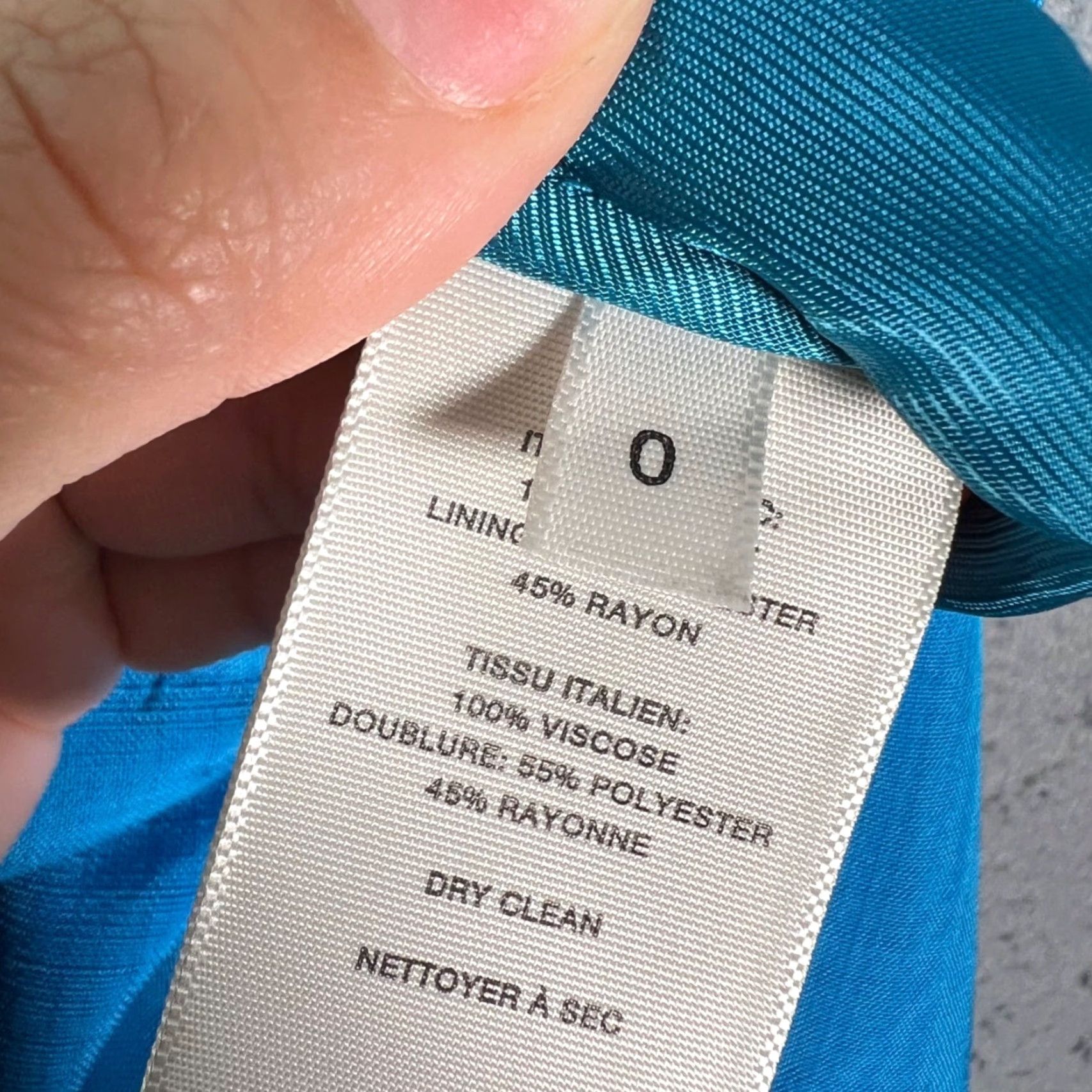 CO CO Womens 0 Blue Wide-Leg Pants 100% Viscose Dress Pants Flat Front Pockets Summer Spring Fall Womens Size 25" / US 0 / IT 36 - 4 Thumbnail