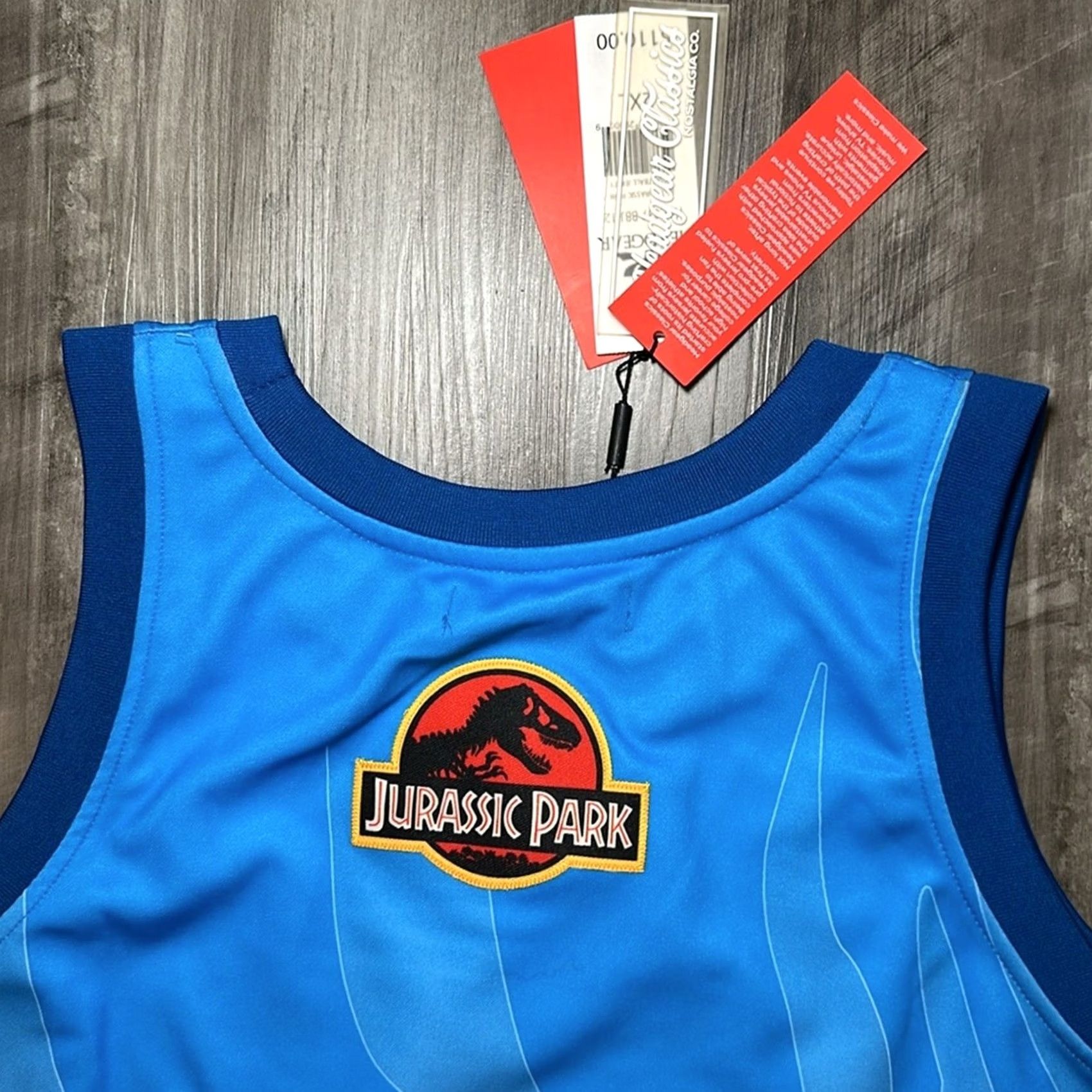 Vintage Headgear Classics Jurassic Park The Lost World 1997 Jersey Tank 2XL Mens Blue NWT Size US XXL / EU 58 / 5 - 3 Thumbnail