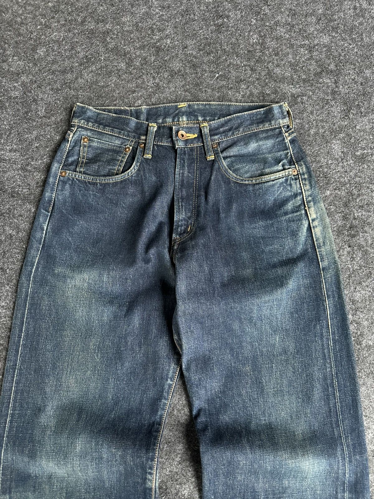 Edwin Vintage Edwin 505 Selvedge Washed Denim 29x32 D839 Size US 29 - 2 Thumbnail