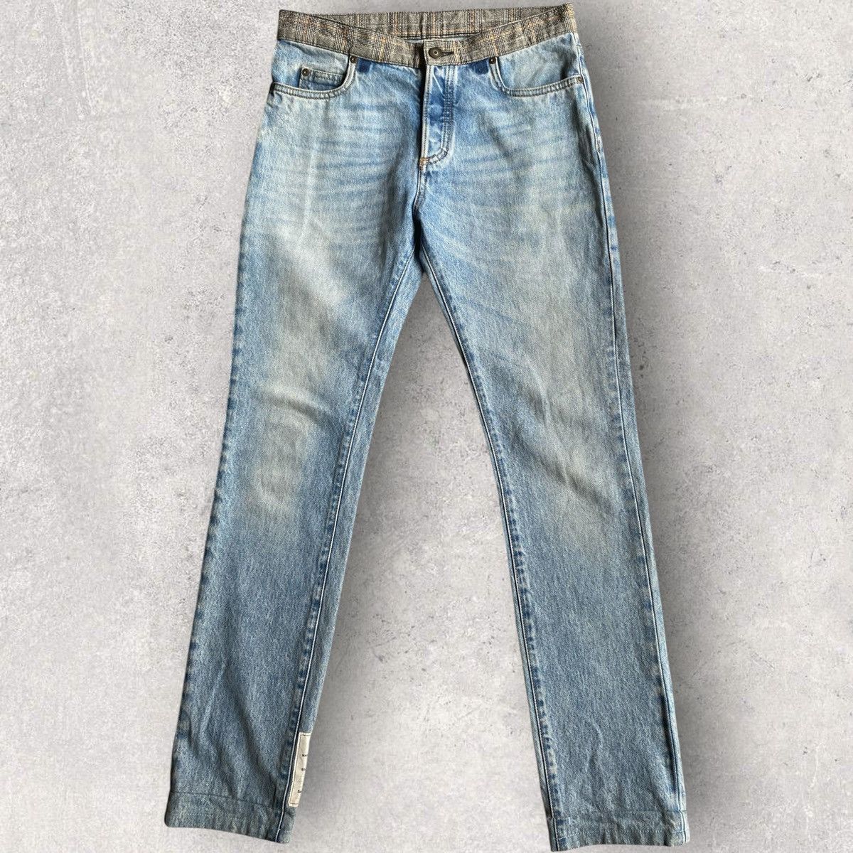 Maison Margiela SS17 Artisanal Jeans With Insert Trouser Waistband From SS04 Size US 29 - 1 Thumbnail