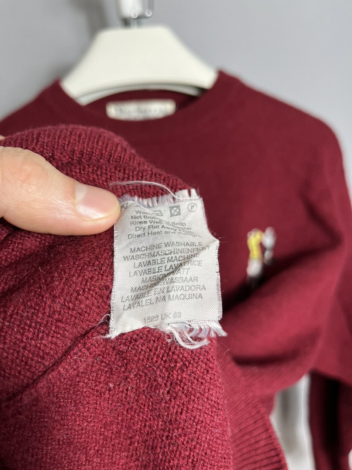 Burberry Burberry’s golf Mens knit sweater 100% Lamswool 80s 90s Size US M / EU 48-50 / 2 - 11 Thumbnail