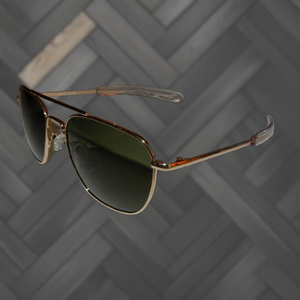 Vintage Aviator Sunglasses Gold Frame Men 55[]19 140 Size ONE SIZE - 1 Thumbnail