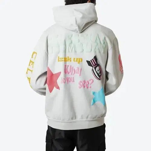 Japanese Brand White Color Y2k Graffiti Stars Letter Foam abiosis Size US M / EU 48-50 / 2 - 2 Thumbnail