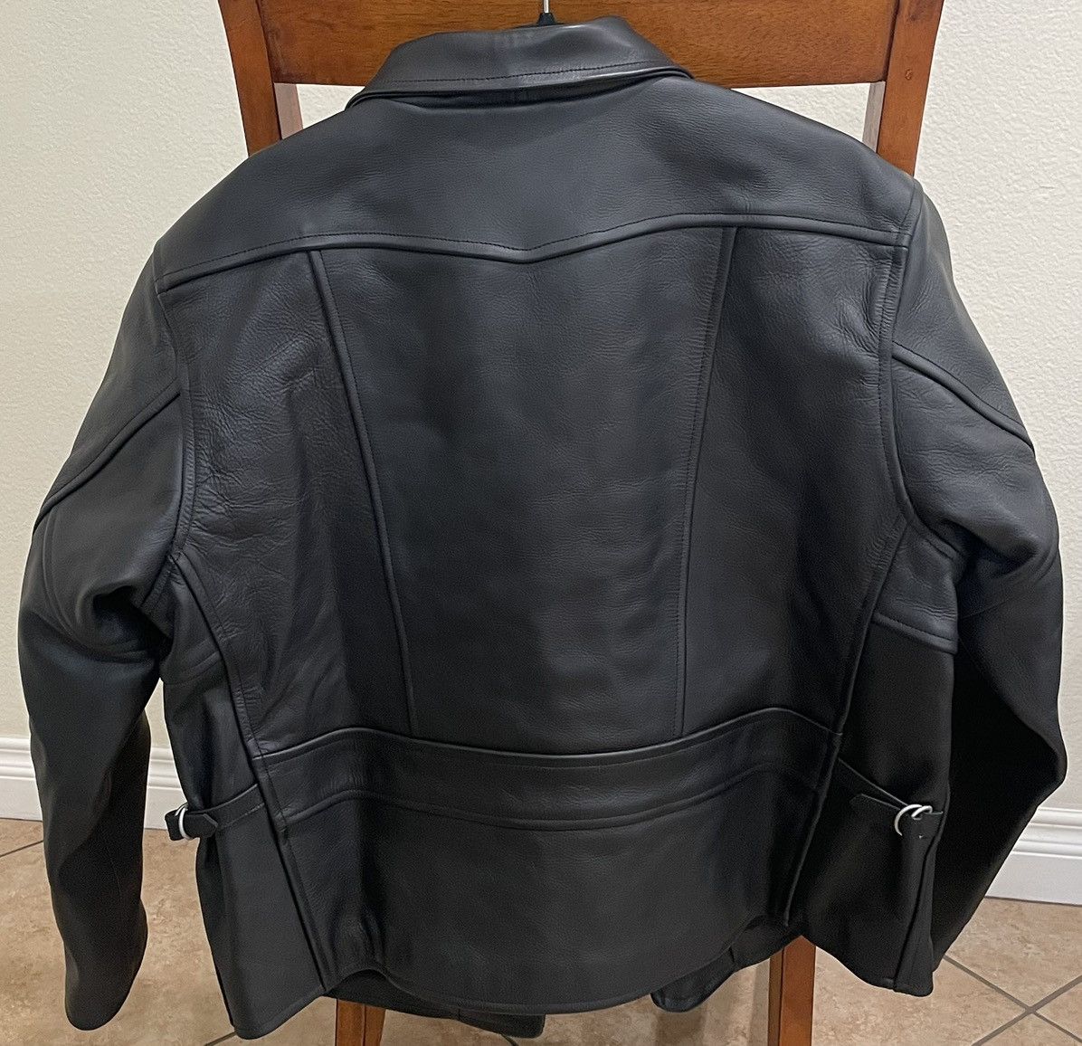 Levi's Vintage Clothing Mens Levis Biker Jacket Size US L / EU 52-54 / 3 - 3 Thumbnail