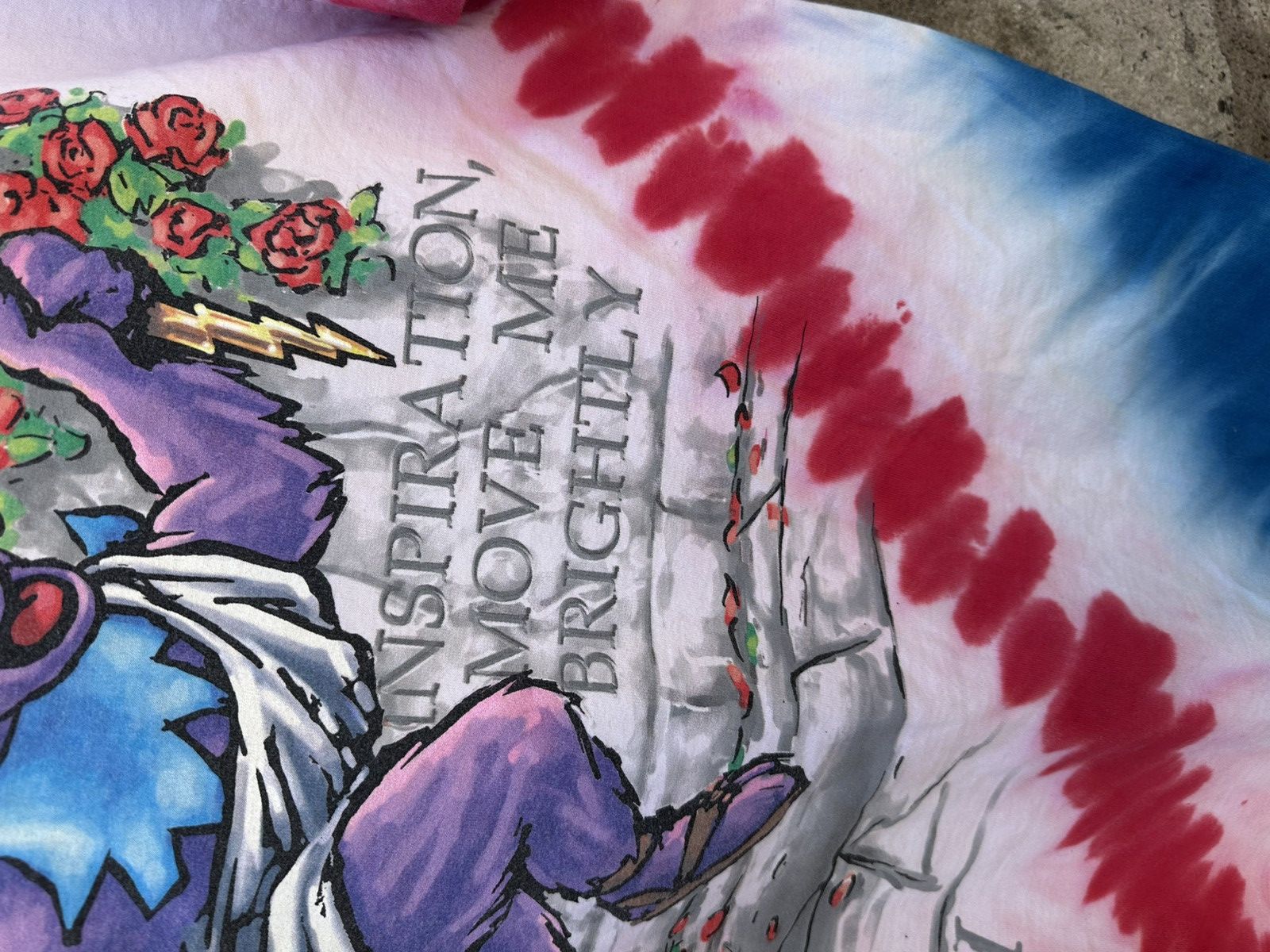 Grateful Dead × Liquid Blue × Vintage Grateful Dead 1996 GDM “Deadcathlon” Olympics Tie-Dye Tee Size US XL / EU 56 / 4 - 20 Thumbnail