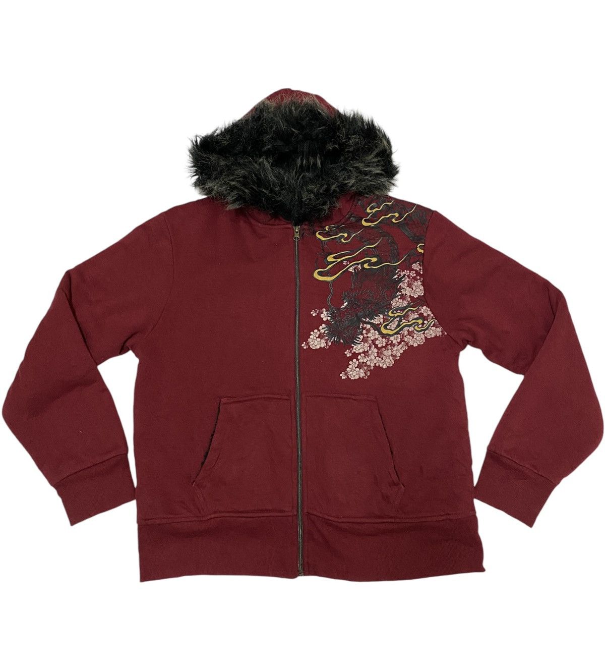 Bullet Noise × Japanese Brand Bullet Noise Dragon Screen Fur Hoodie Sweatshirt (C3) Size US L / EU 52-54 / 3 - 2 Thumbnail