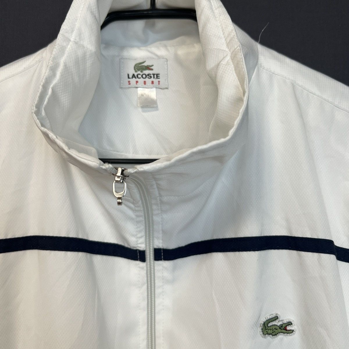 Lacoste Vintage Lacoste Sport White Track Jacket, Size L Size US L / EU 52-54 / 3 - 3 Thumbnail
