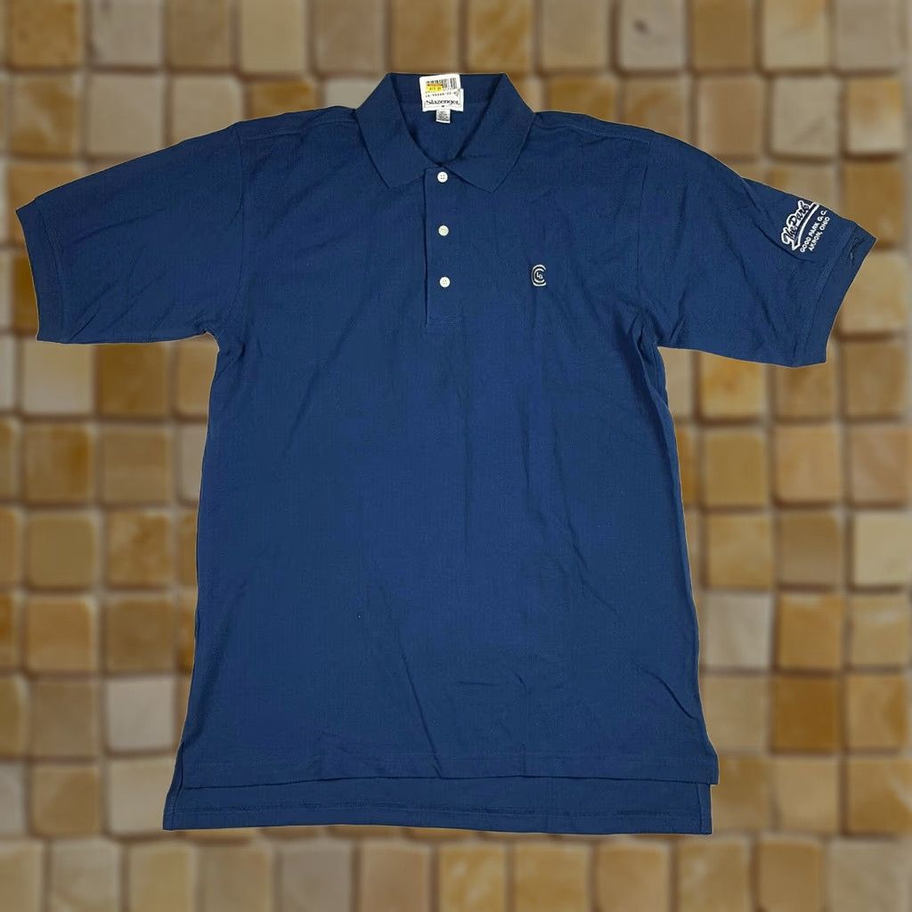 Vintage VINTAGE Slazenger Polo Shirt Navy Blue 90s Short Sleeve Collared Knit Cotton Mens M Size US M / EU 48-50 / 2 - 1 Thumbnail