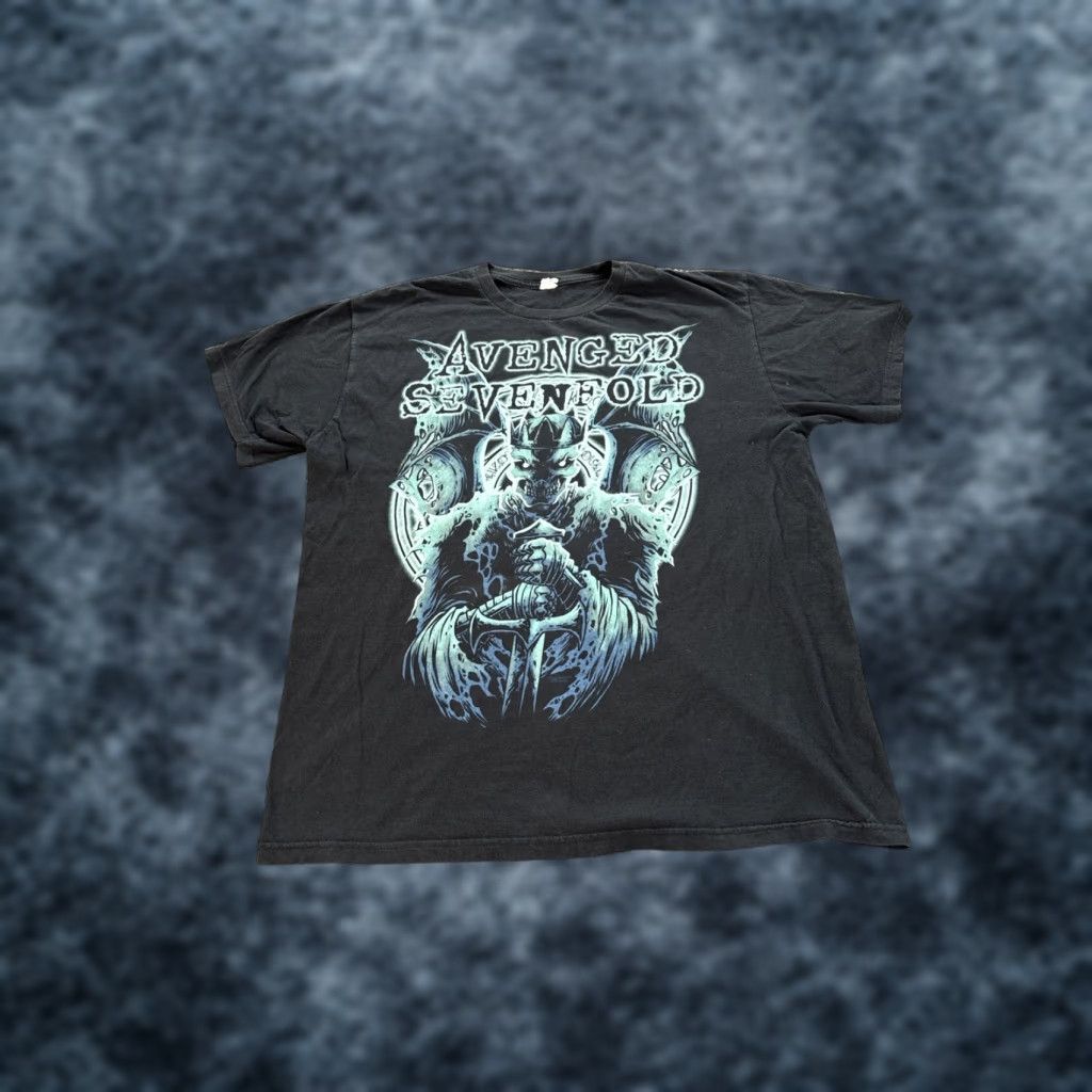 Vintage VINTAGE Avenged Sevenfold Shirt 2XL Mens Black Skull King Sword T-Shirt Mens Black Size US XXL / EU 58 / 5 - 1 Thumbnail