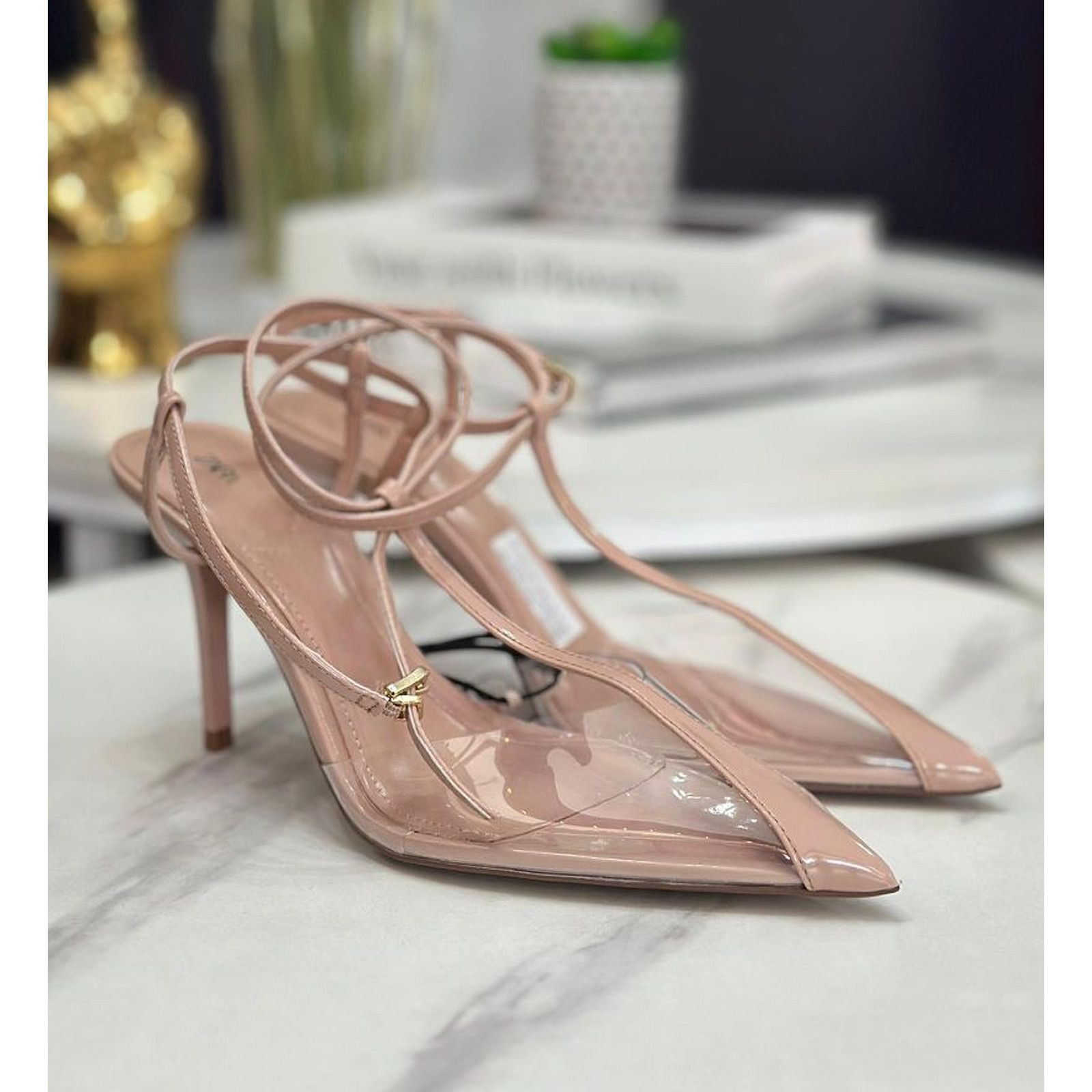 Zara ZARA Pointed Toe Slingback Heels NWT Size US 8 / IT 38 - 23 Thumbnail