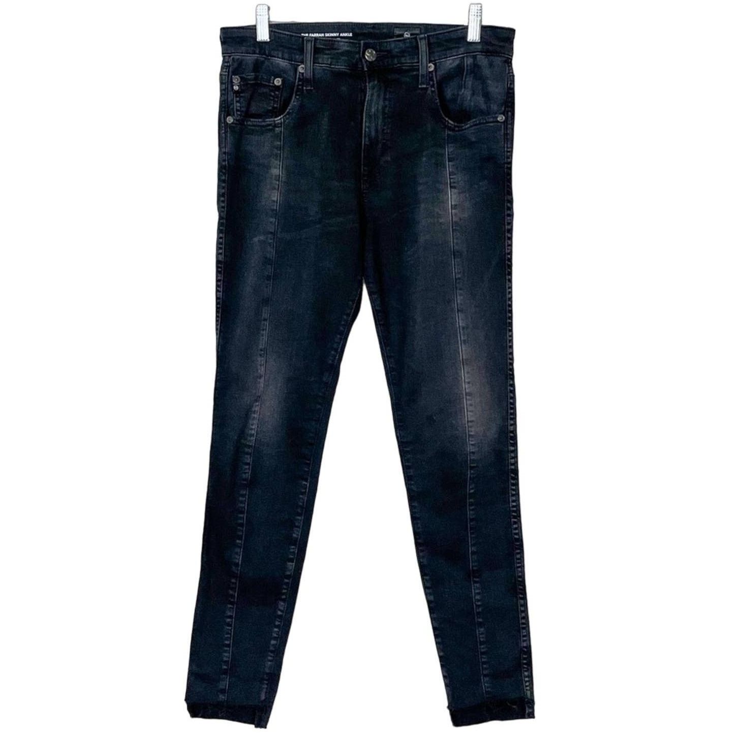 AG Adriano Goldschmied AG Jeans Black Skinny Ankle Jeans, EUC, Size 29, MSRP $228 Size 29" - 1 Thumbnail