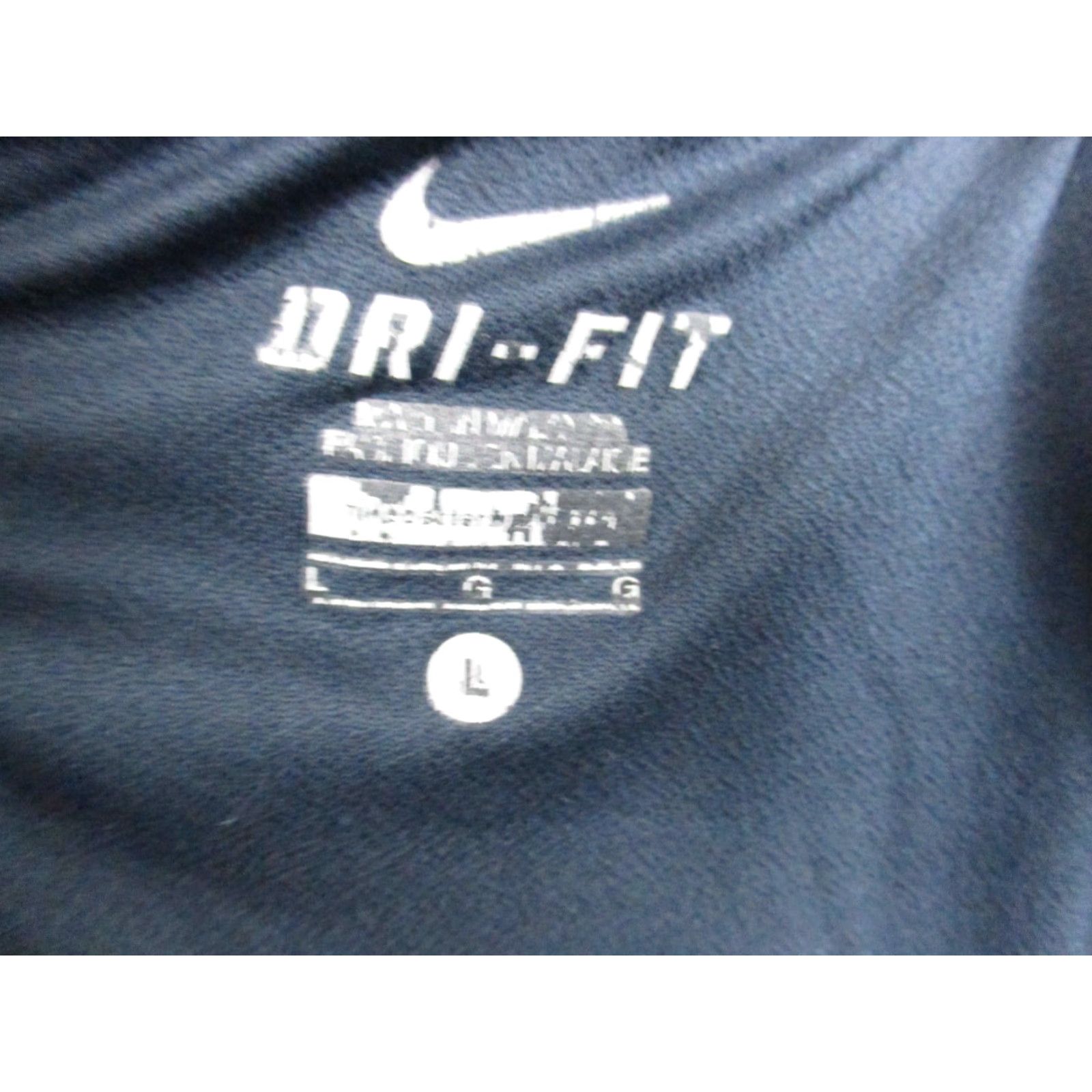 Nike Nike Dri Fit Shorts Large Men Naby Blue Stripe Lined Brief Drawstring Pockets Size US 30 / EU 46 - 7 Thumbnail