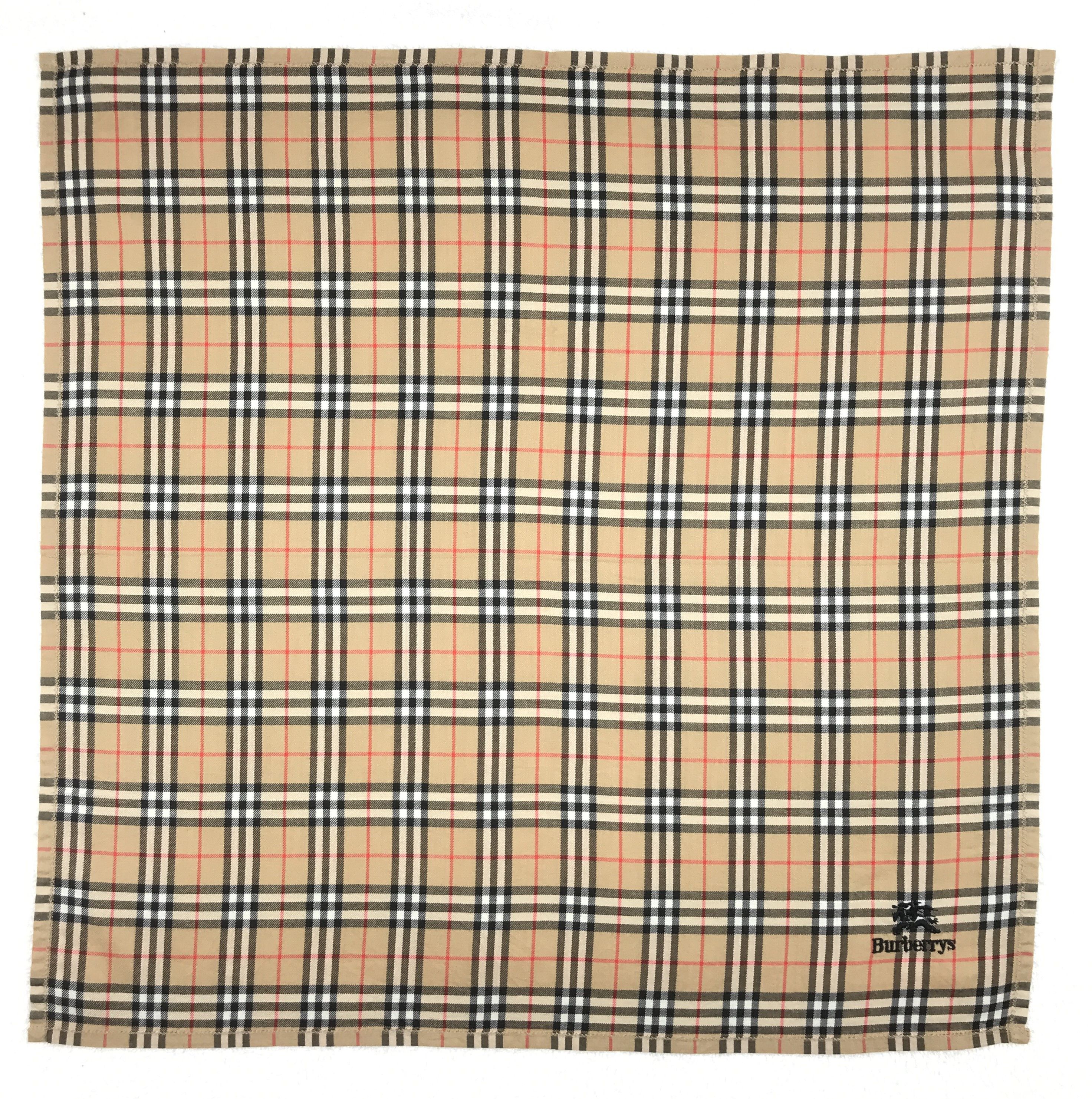 Burberry × Vintage Vintage Burberry Nova Check Bandana Neckerchief Handkerchief Size ONE SIZE - 1 Thumbnail