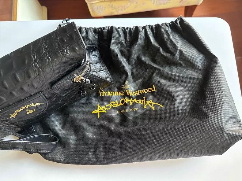 Vivienne Westwood vivienne westwood size os Crocodile pattern leather handbag Size ONE SIZE - 5 Thumbnail