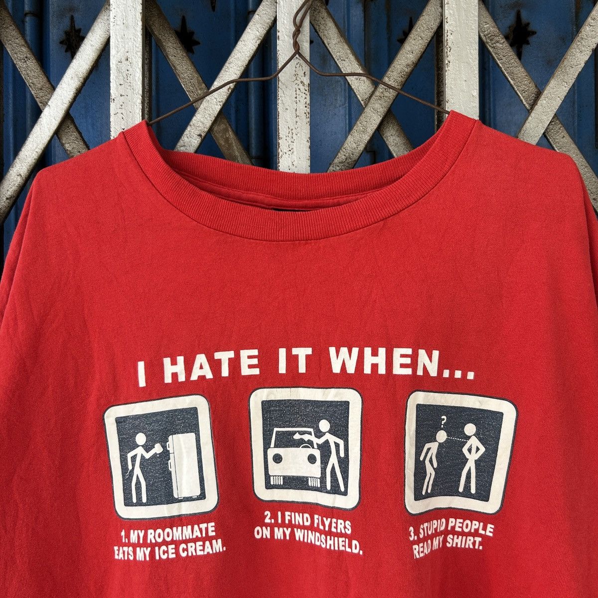 Vintage 1990s I Hate It When People Read My T-Shirt Size US XL / EU 56 / 4 - 9 Thumbnail