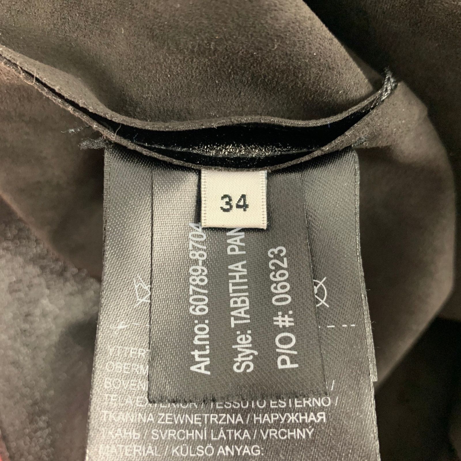 STAND STUDIO STAND STUDIO Black Faux Leather Shimmer Side Zipper Leggings Size 24" / US 00 / IT 34 - 4 Thumbnail