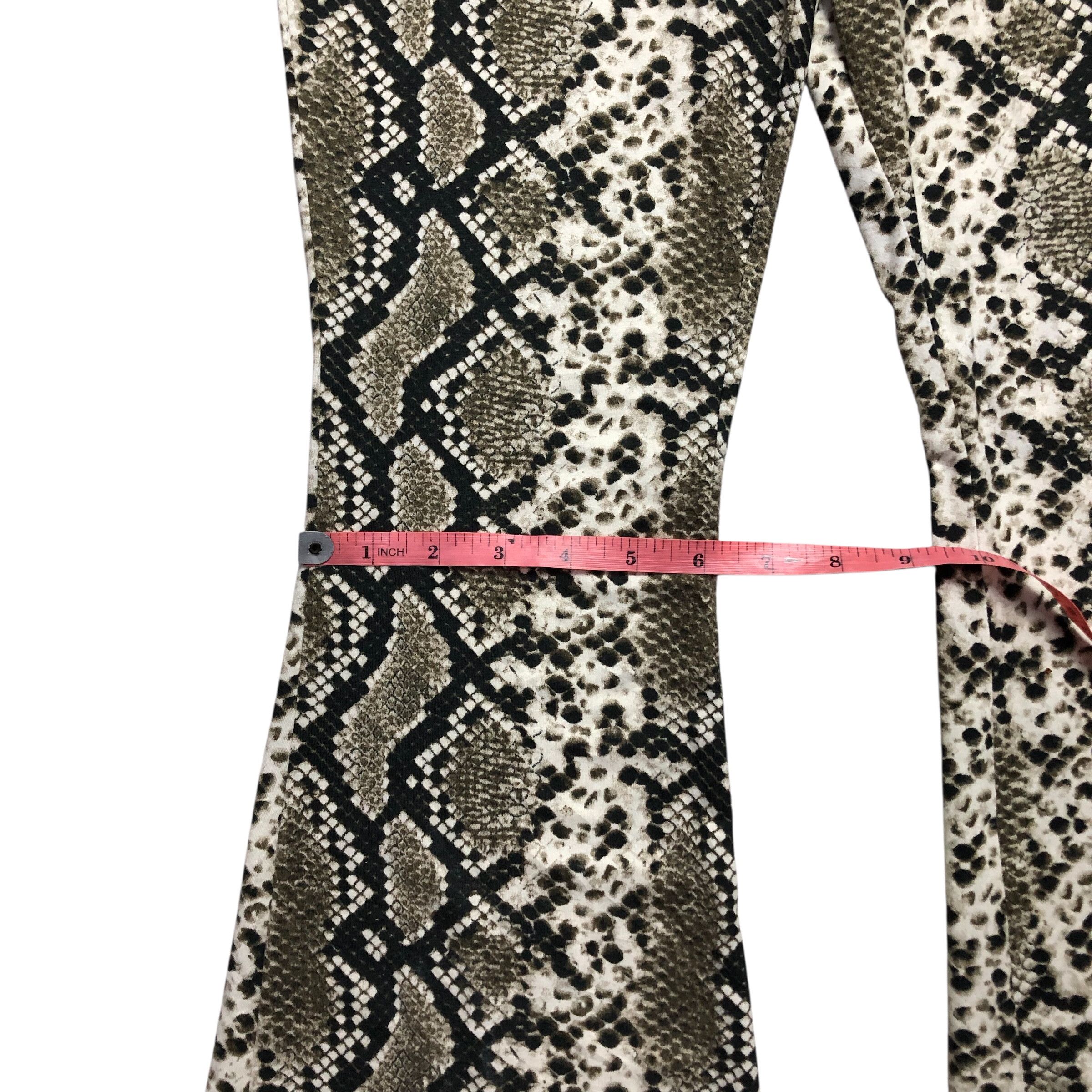 Japanese Brand Flare Snake Pattern style Roberto Cavalli Stretchy by Egoist Size US 28 / EU 44 - 5 Thumbnail