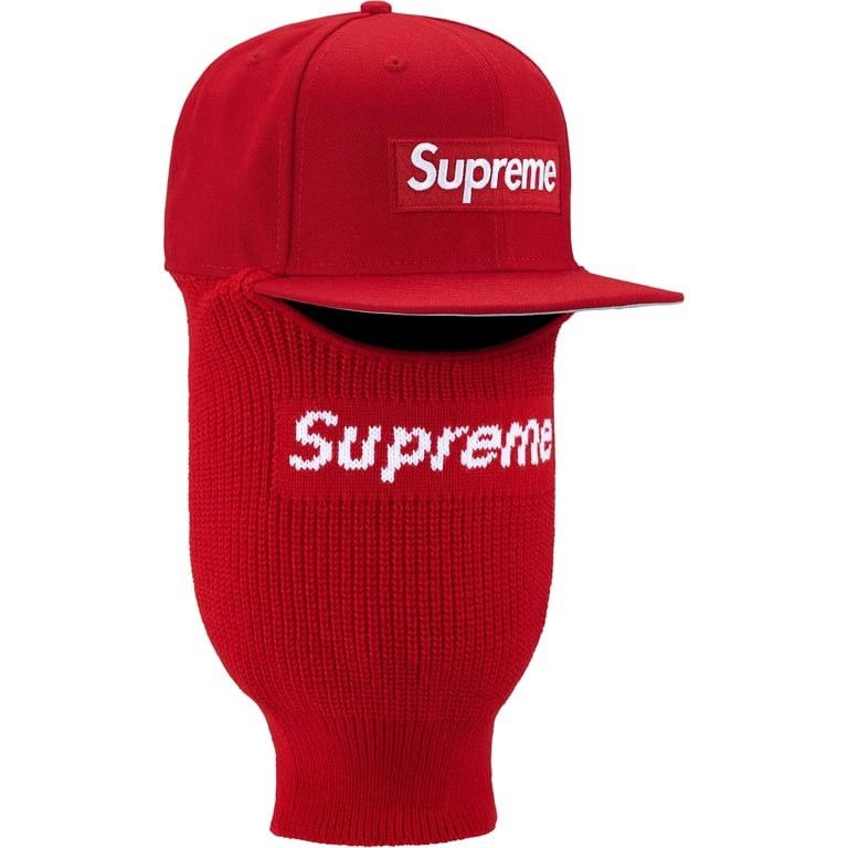 New Era × Supreme Supreme Box Logo New Era 59FIFTY Hat + Balaclava Red 7 3/8 Size ONE SIZE - 2 Thumbnail